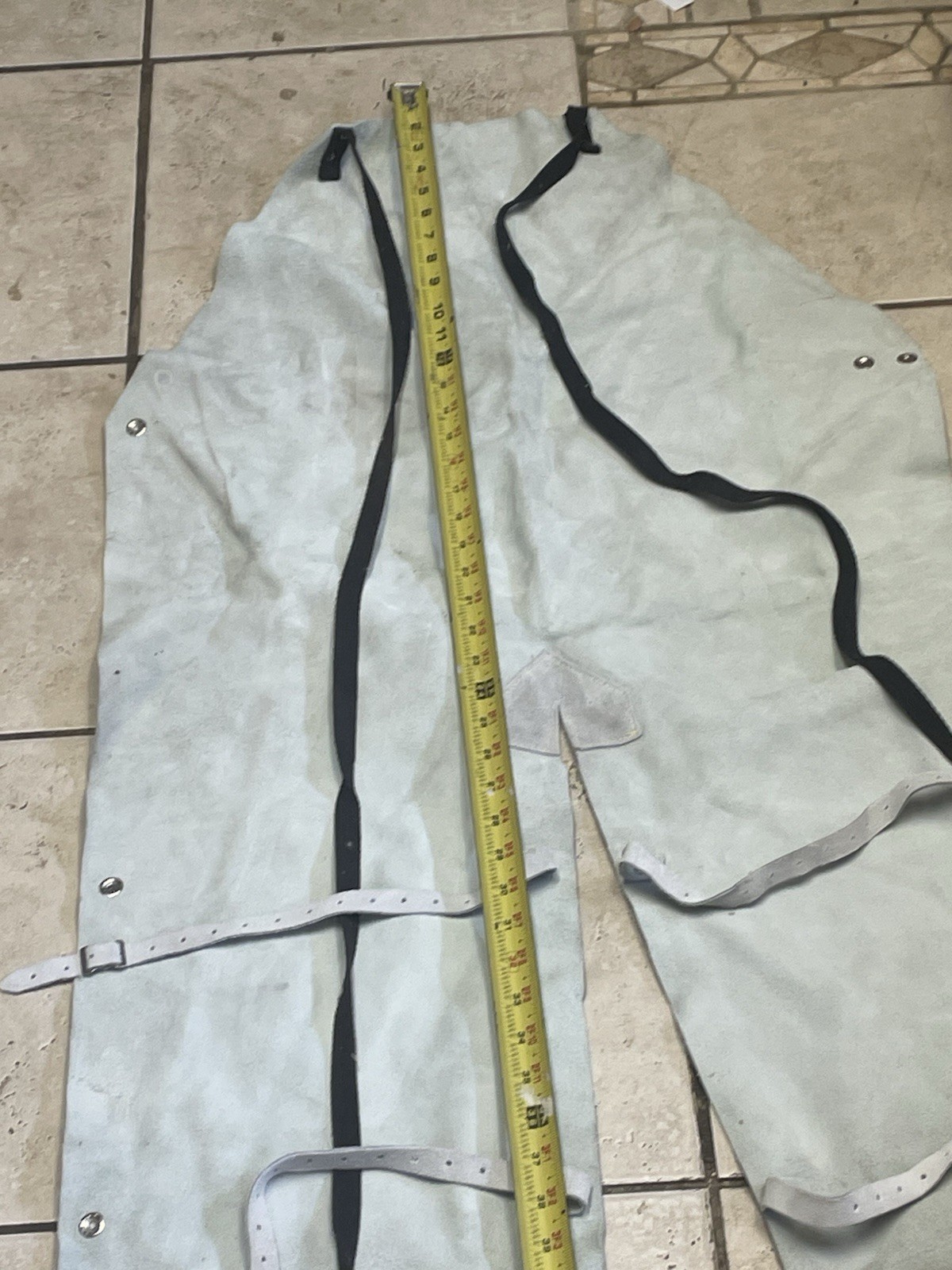 Leather Welding and ironworkerApron Split Leg Heavy Duty Flame Resistant Cowhide