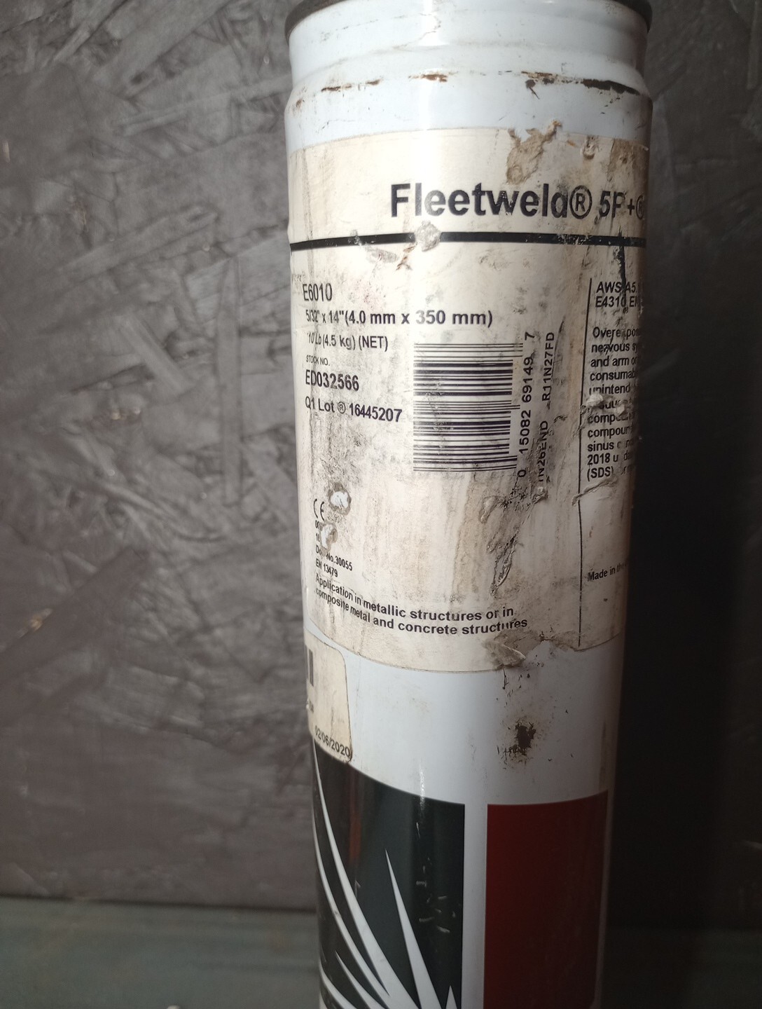 Lincoln Fleetweld 5P+ E6010 5/32″ Mild Steel Stick Electrodes 10 lbs. ED032566