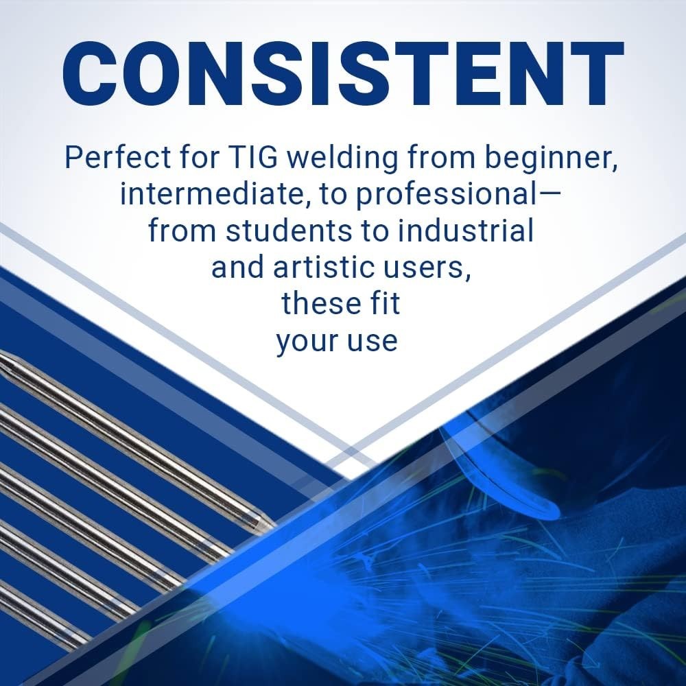 3/32″ Blue TIG Welding Tungsten Electrodes WL20 2% Lanthanated 10pk