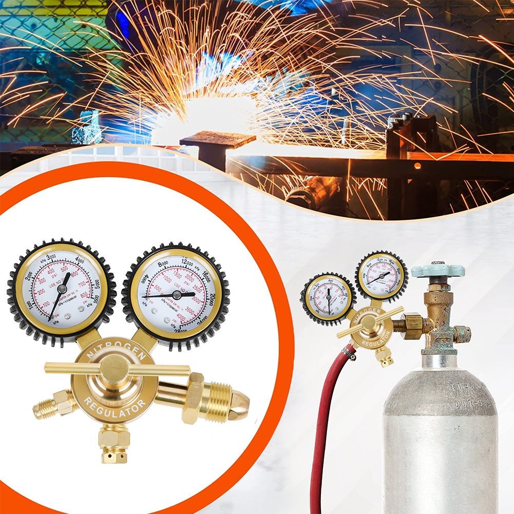 Nitrogen Tank Regulator CGA580 Inlet Connection 1/4″ Flare 0-800/4000 PSI Output