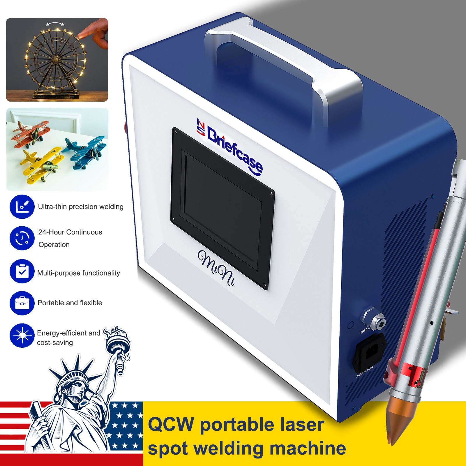 600W 6J Laser Welding Cutting Machine Spot Laser Welder / Weld 0.3-1.5mm Board