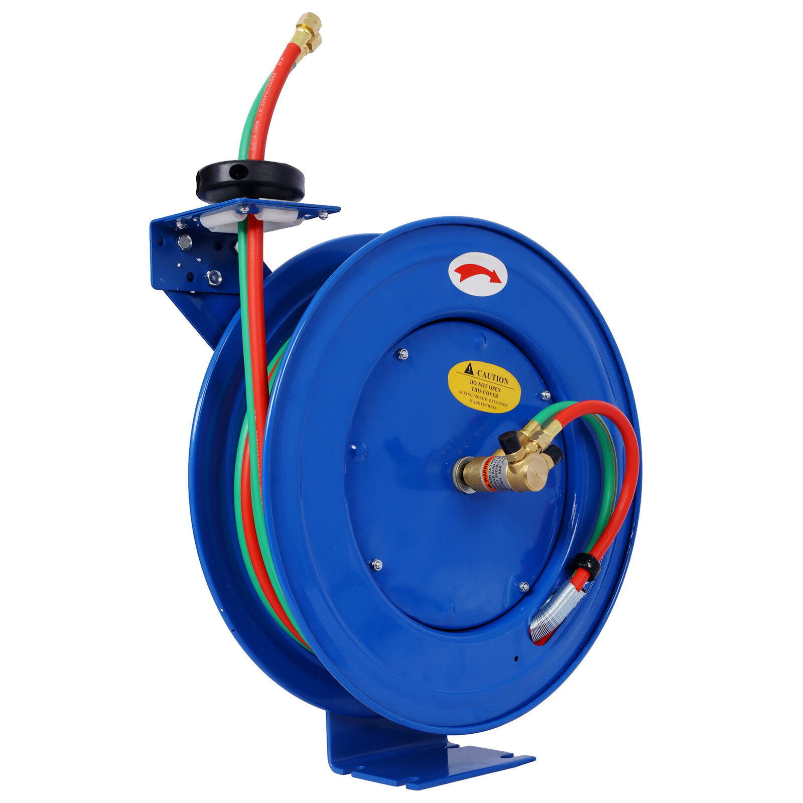 Welding Hose Reel Retractable 1/4″ x 50 Ft Oxygen Acetylene Welder Dual Hose