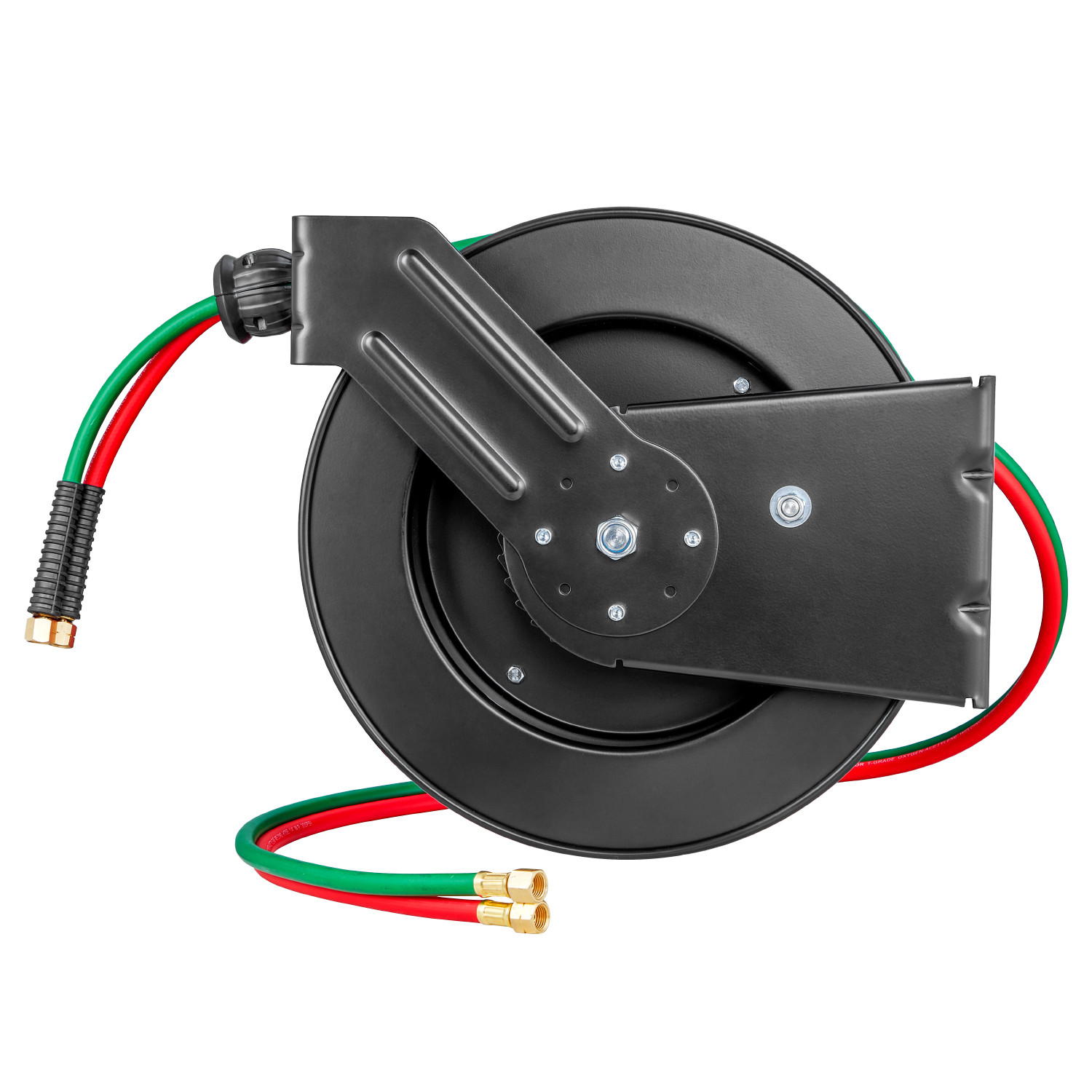 Retractable Welding Hose Reel 1/4 in x 50FT Oxygen Acetylene Rubber Hose T Grade