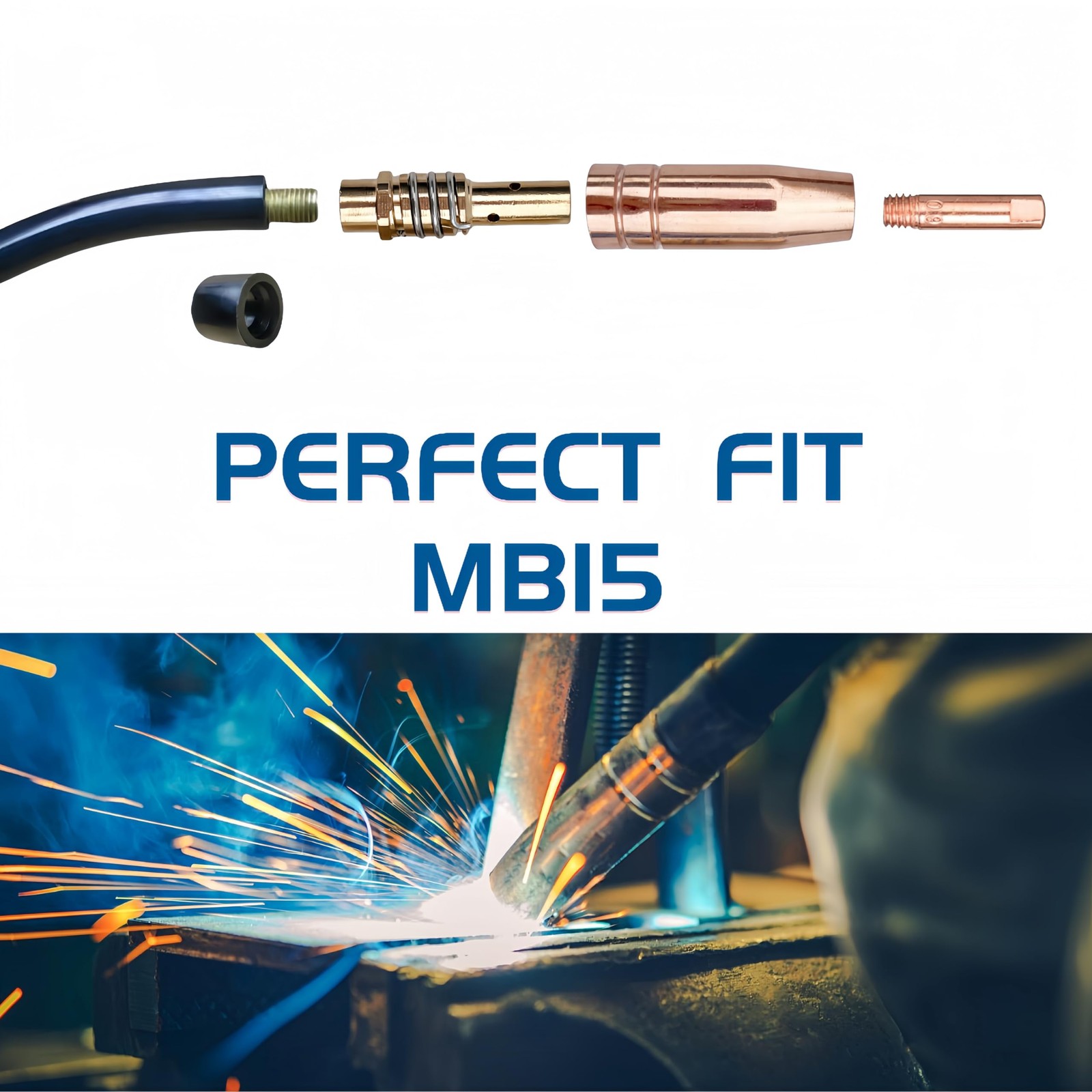 Timelydu Mig 30-Pack Mb15 15Ak Welding Gun Accessory Kit Welding Contact Tips