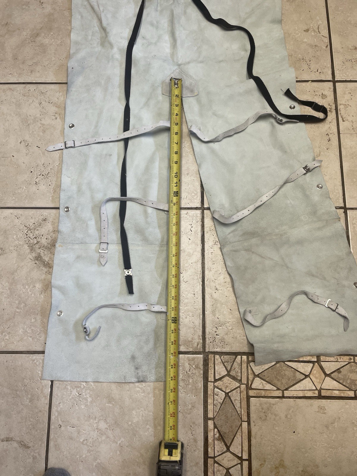 Leather Welding and ironworkerApron Split Leg Heavy Duty Flame Resistant Cowhide