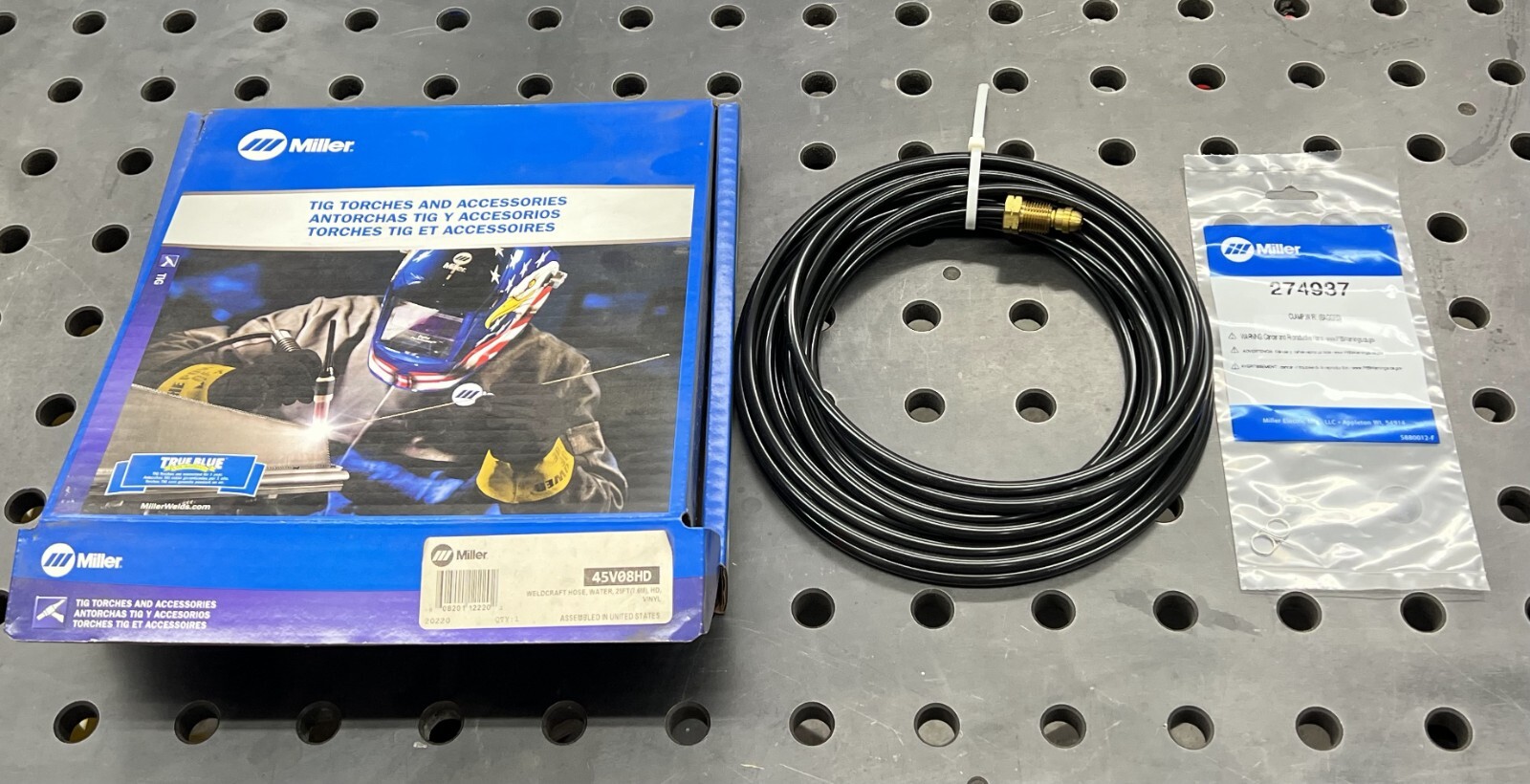 Miller Weldcraft 45V08HD 25′ TIG Torch Vinyl Water Hose (SKU-270)