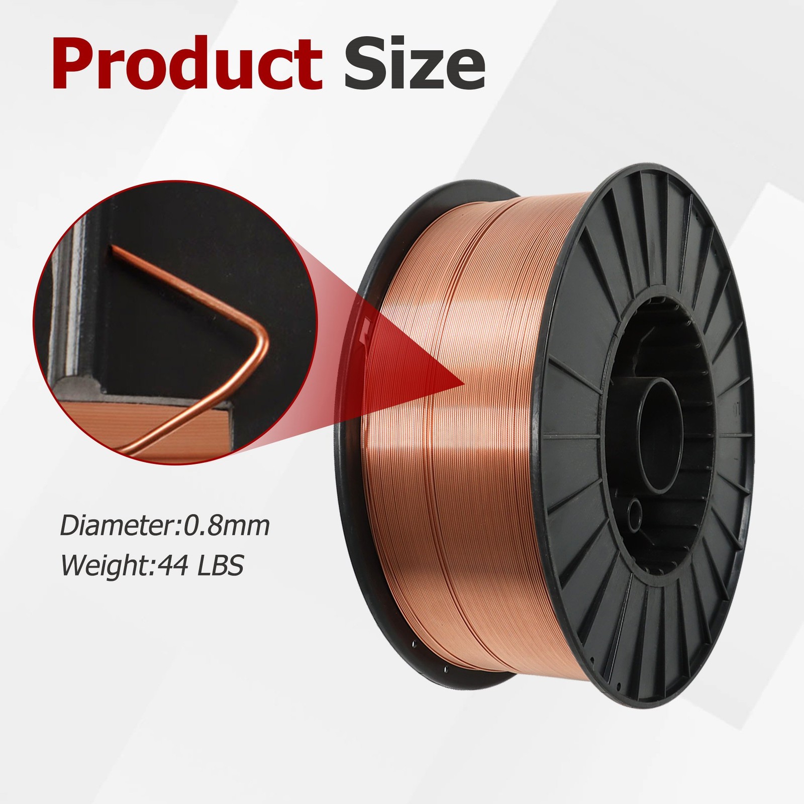 ER70S-6 .030″ (0.8 mm) Mild Steel MIG Welding Wire – 44 Lbs Roll Wire New