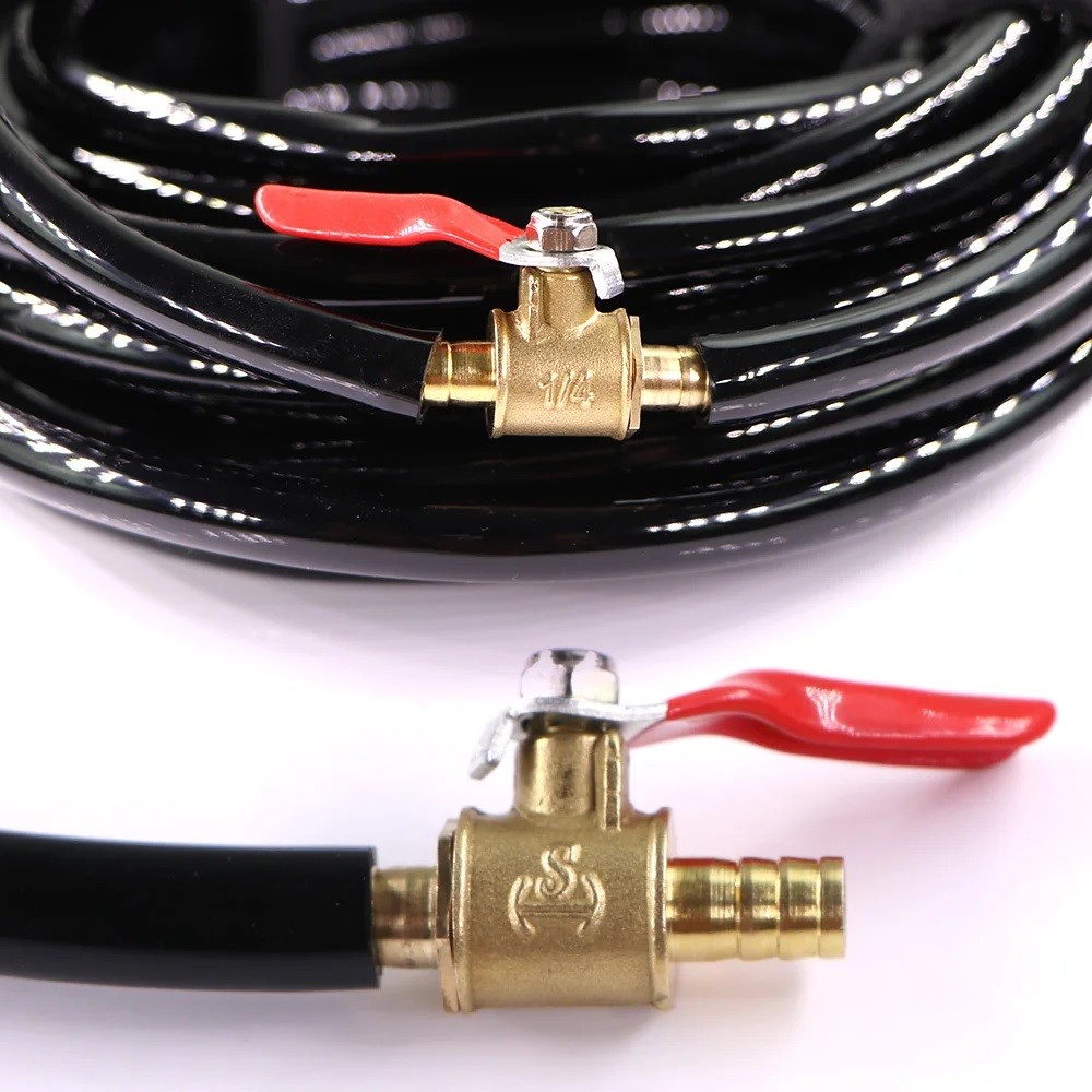 6/8/10/12mm Hose Barb Inline Water Air Gas Fuel Shut-off Brass Ball Valve Switch