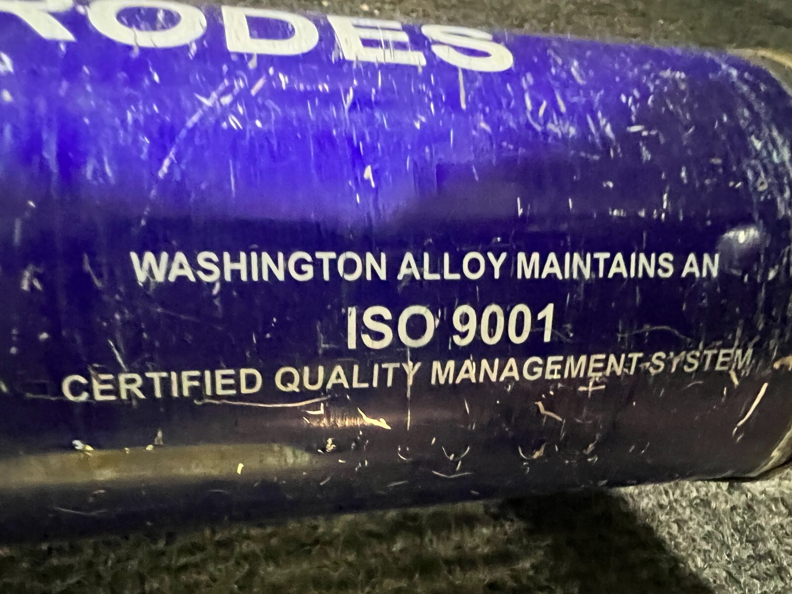 Tube of Washington Alloy Co Welding Stick Electrode E7018