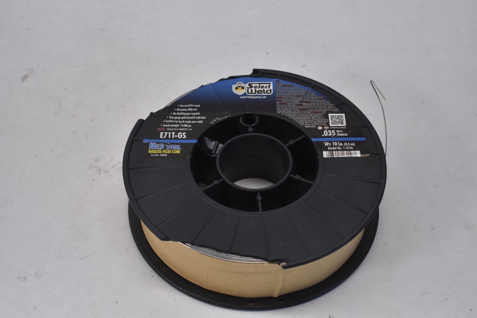 KT Industries Select Weld Mild Steel Flux Core Welding Spool E71T-GS 10lb