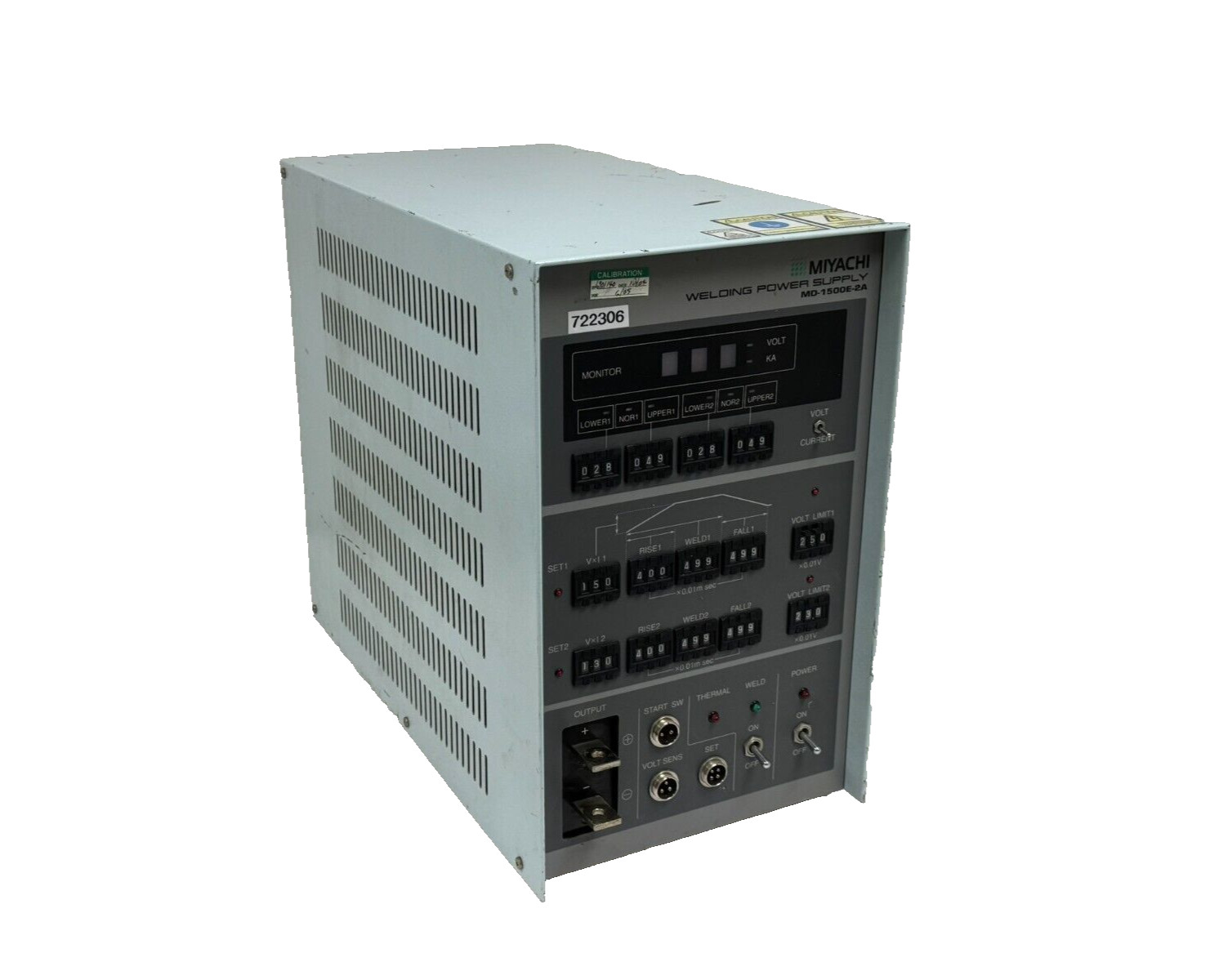 USED UNITEK MIYACHI MD-1500E-2A WELDING POWER SUPPLY MD1500E2A