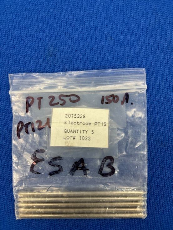 (5) ESAB 2075328 Electrode Welding products OEM PT121 PT250 150 Amps