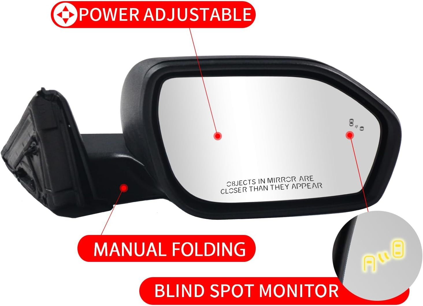 Right Passenger Side View Mirror Replacement for 2020-2025 Ford Explorer with Ma