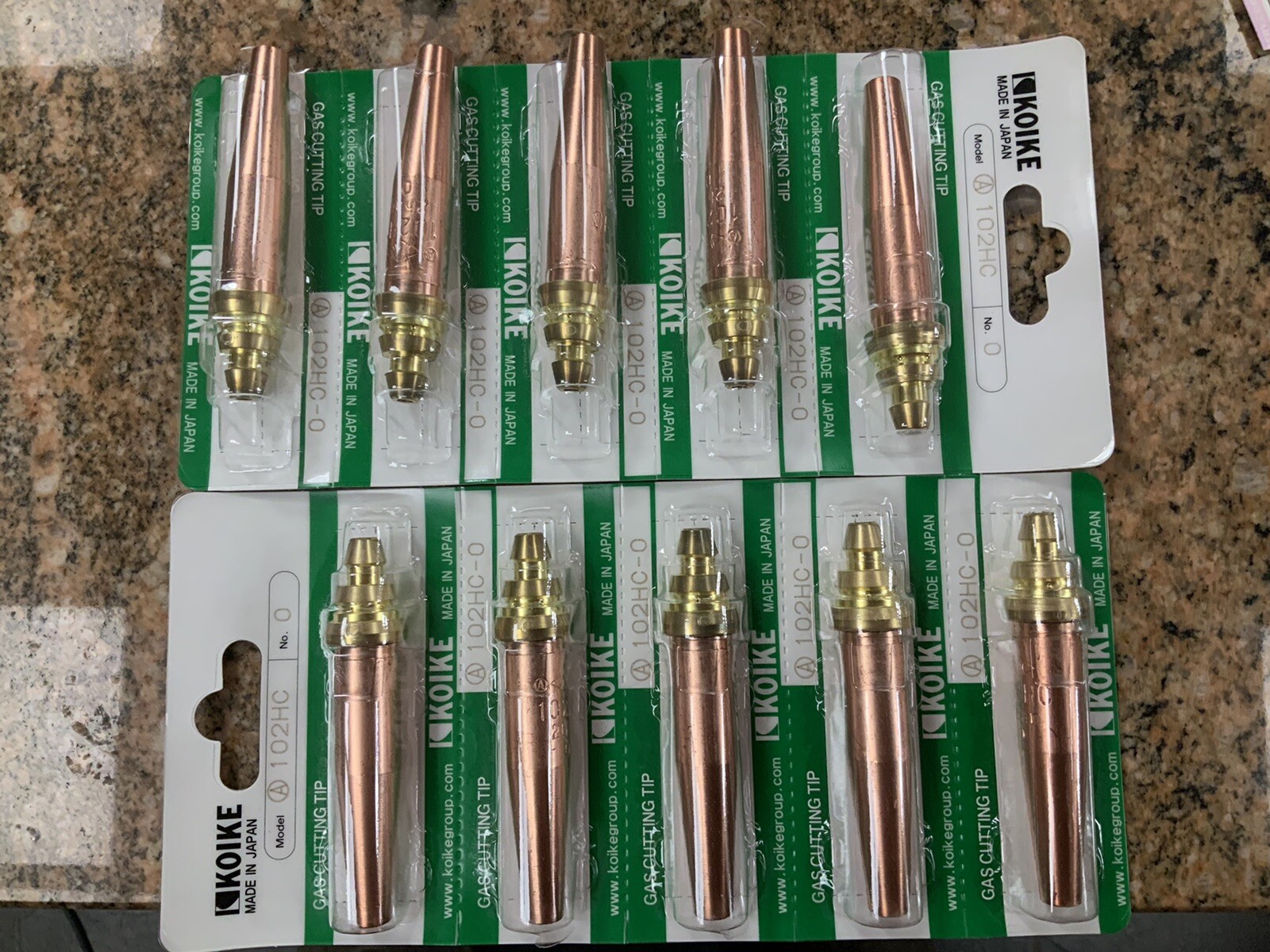 koike gas cutting tip 102hc no 0 Pack Of 10