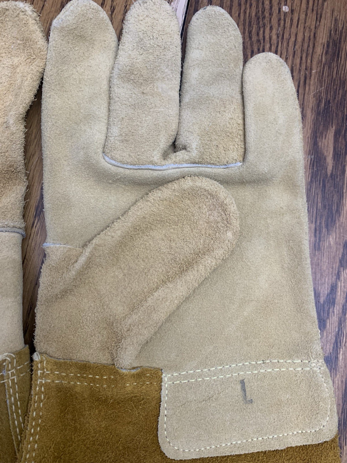 1 PAIR Heavy Duty Leather Welding Welders Protective Work Gloves LARGE