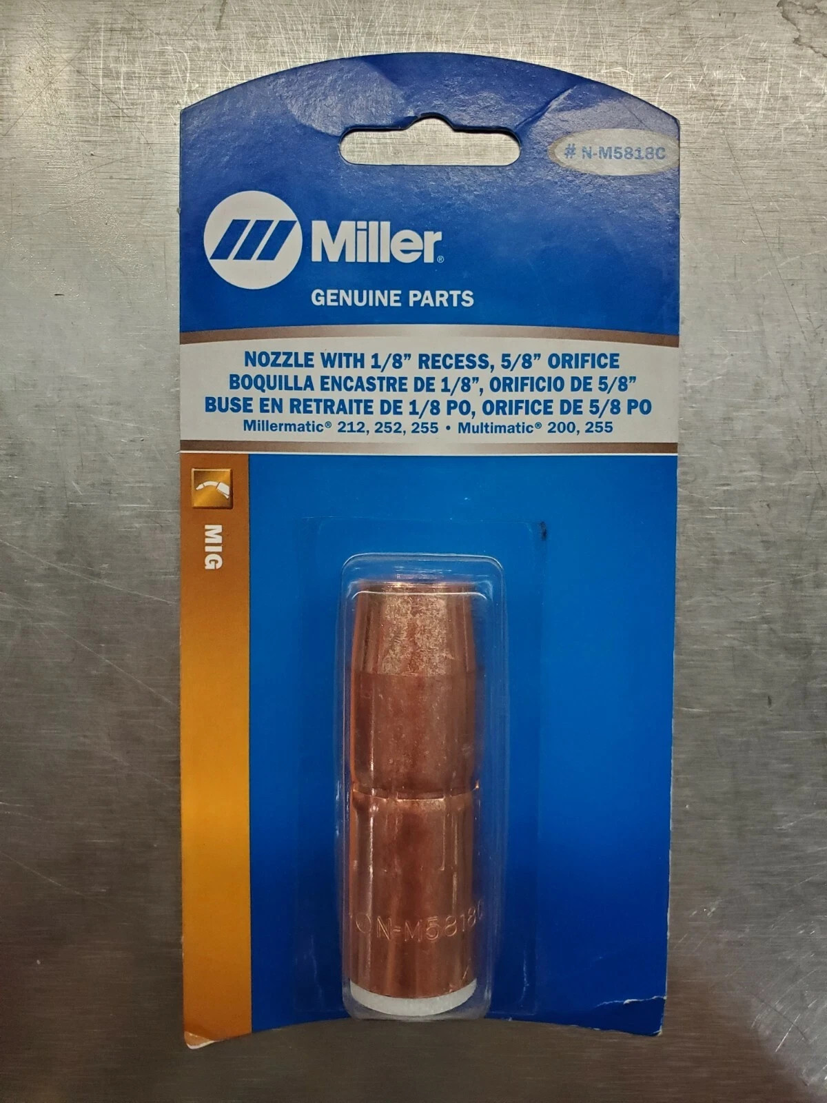 Miller N-M5818C 2.95″ AccuLock S Series Replacement Nozzle For MDX 250 MIG Guns