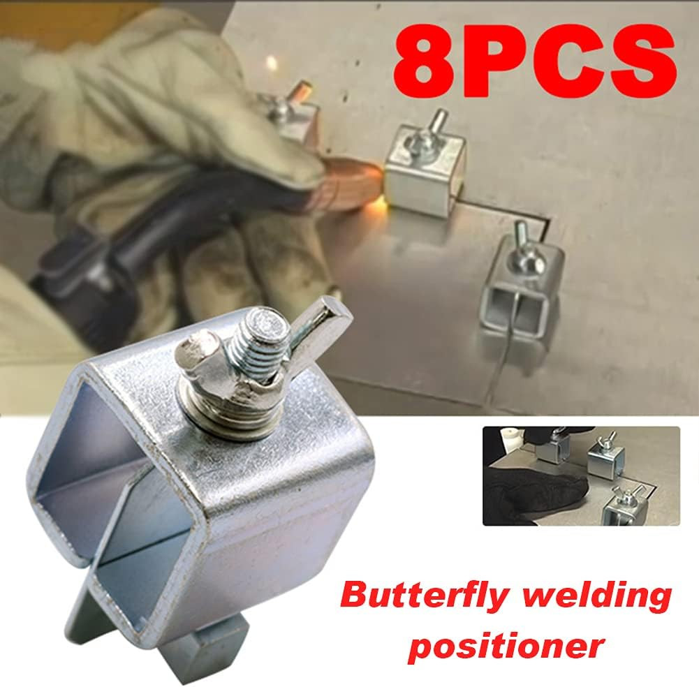 Butt Welding Clamps, 8Pcs Multifunctional Small Butter-Fly Shaped Auto Body Pane