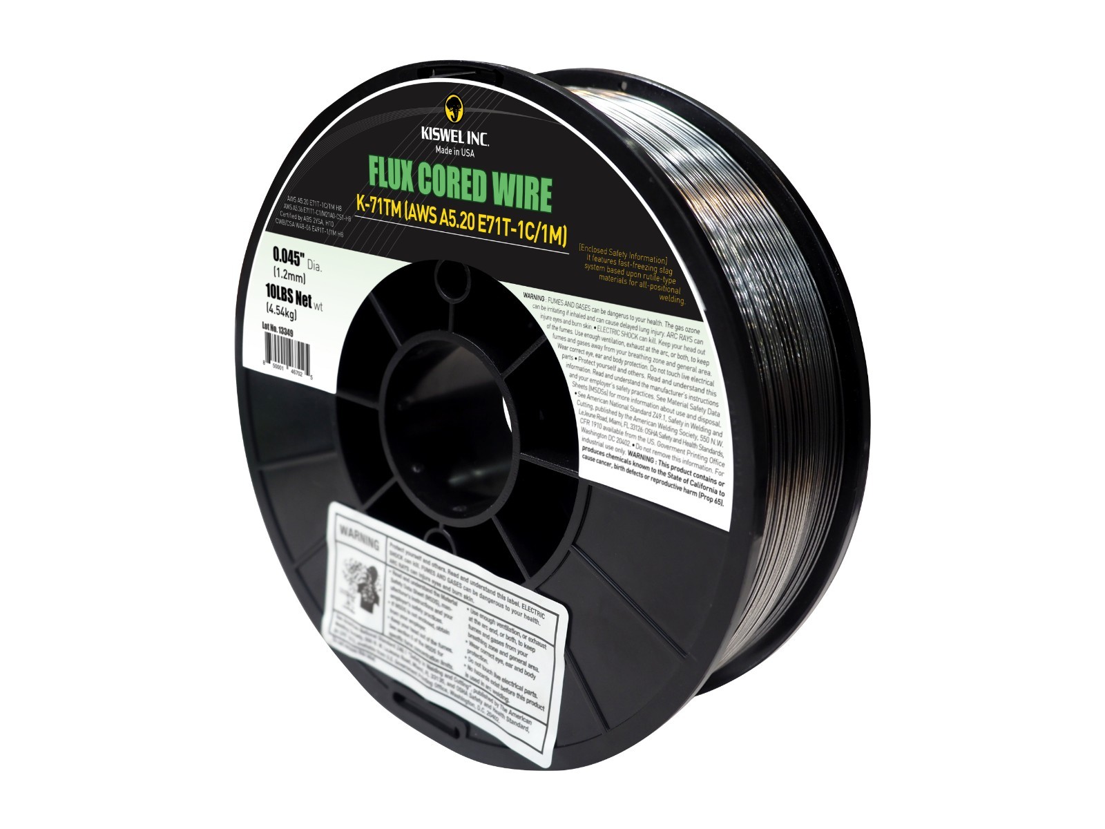 USA E71T-1C/1M .045 in. Dia 10lb Flux Cored Welding Wire GAS REQUIRED (2 Rolls)