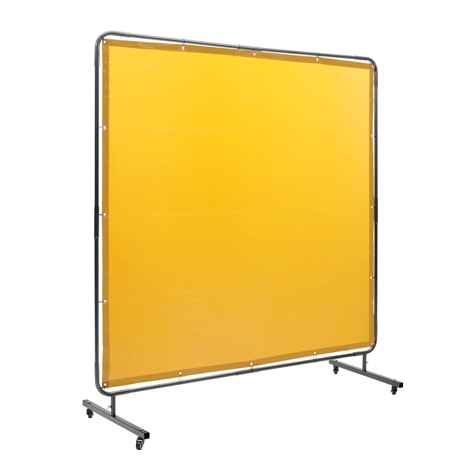 6′ x 6′ Welding Screen with Frame on 4 360° Rotation Wheel UV Protection