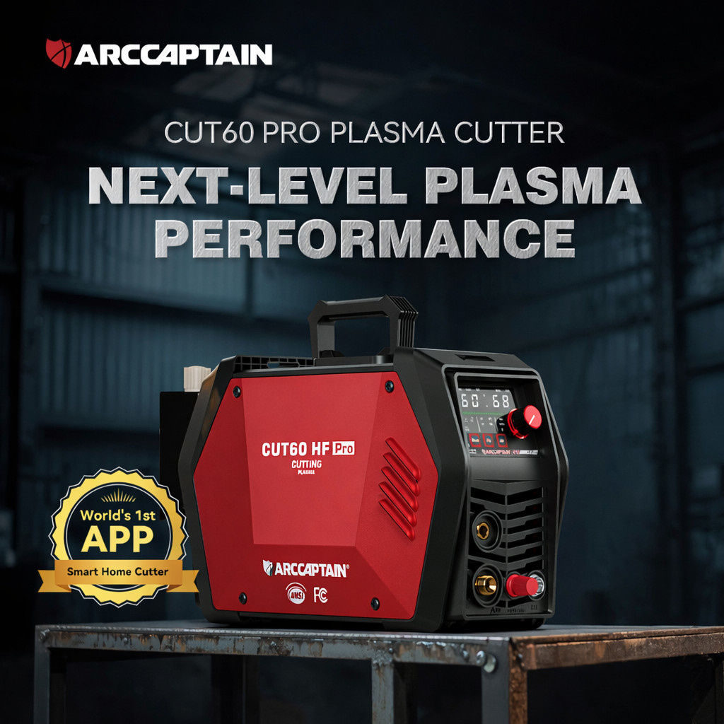 ARCCAPTAIN iControl CUT60 Pro Plasma Cutter LED Display, 2T/4T, PA/PT, MCU 3.0