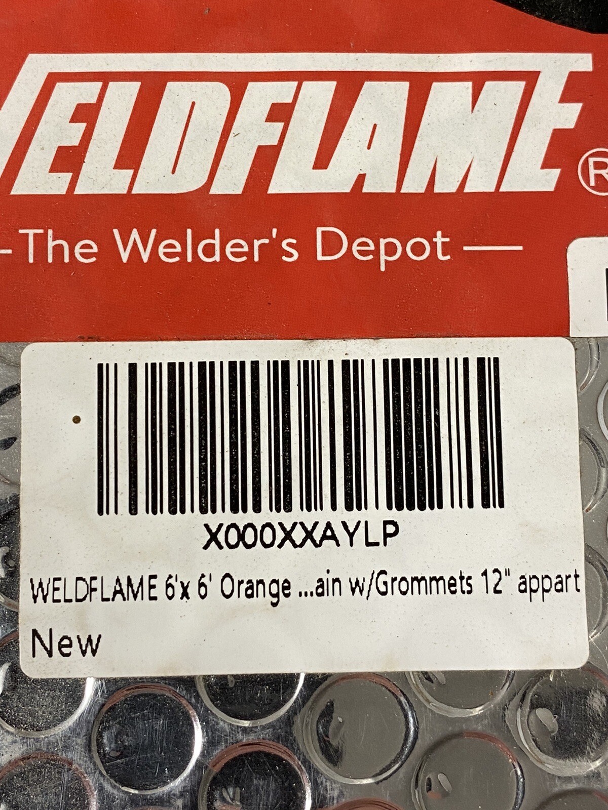 WELDING CURTAIN,WELDFLAME,6×6′,UV FLAME SPARK RETARDENT,WELDER’S DEPOT,BLANKET:)