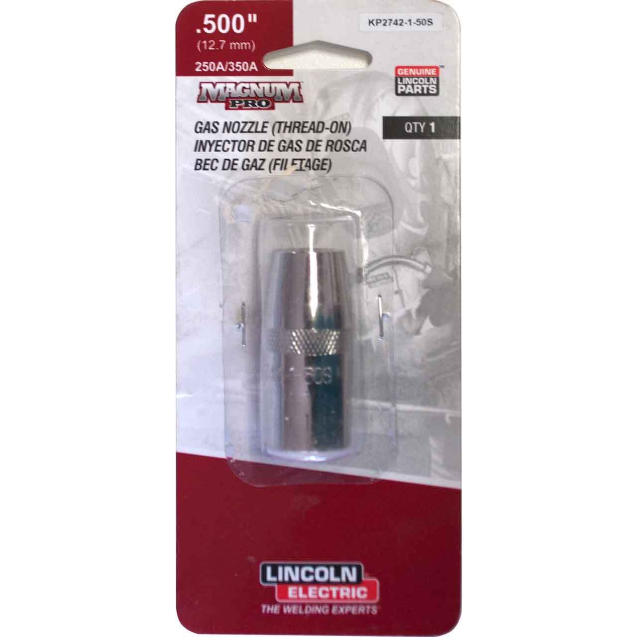 Lincoln Electric KP2742-1-50S Nozzle Thread-on 1/8SO 1/2 ID