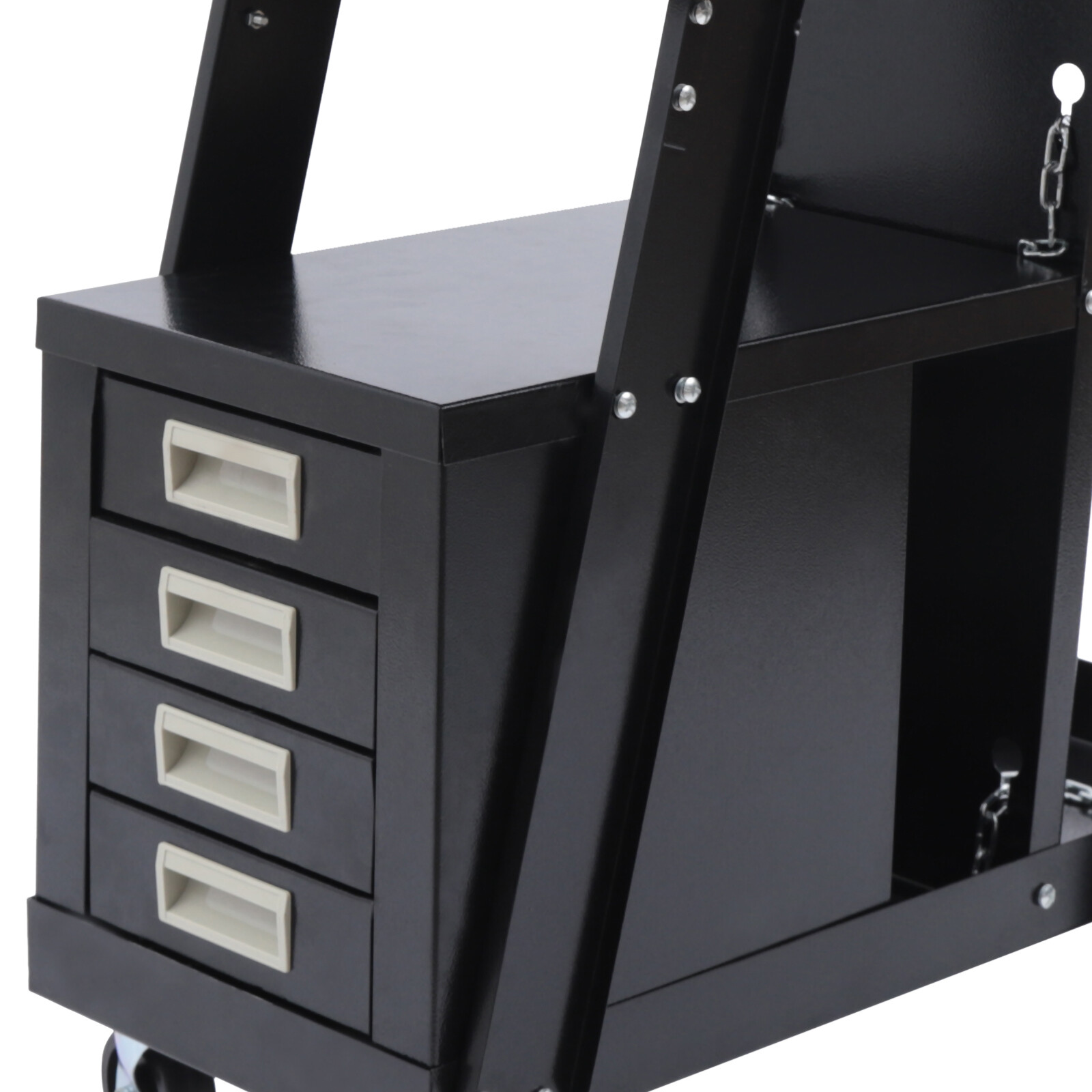 Welding Cart with 4 Drawers for MIG TIG Welder and Plasma Cutter 360° Rolling