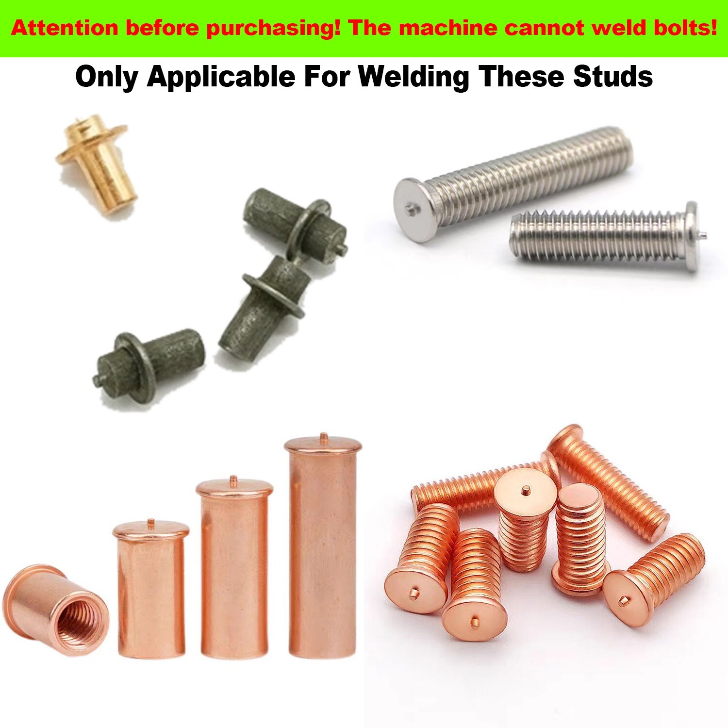 Stud Welding Machine for Aluminum SS. Carbon Steel GI sheet Copper Brass Welder