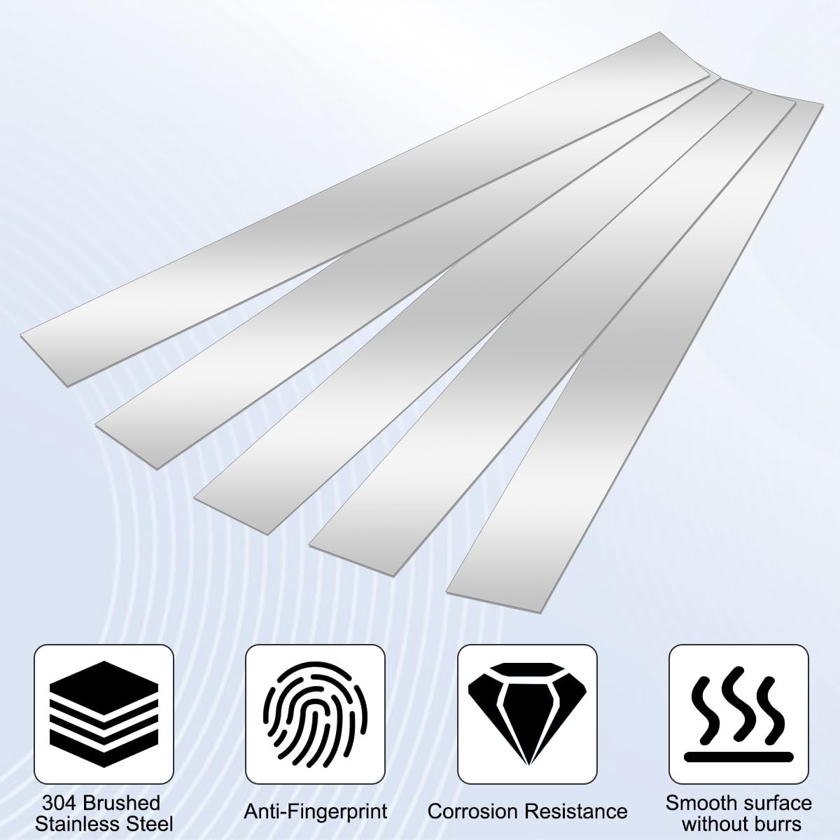 10 Pcs Sheet Metal Strips,12” Length,1” Width, 0.02” Thickness,Thin Flat M…