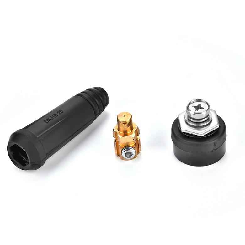 1Pcs DKJ10-25 Black European Style Welding Cable Rapid Connector Quick Fitting