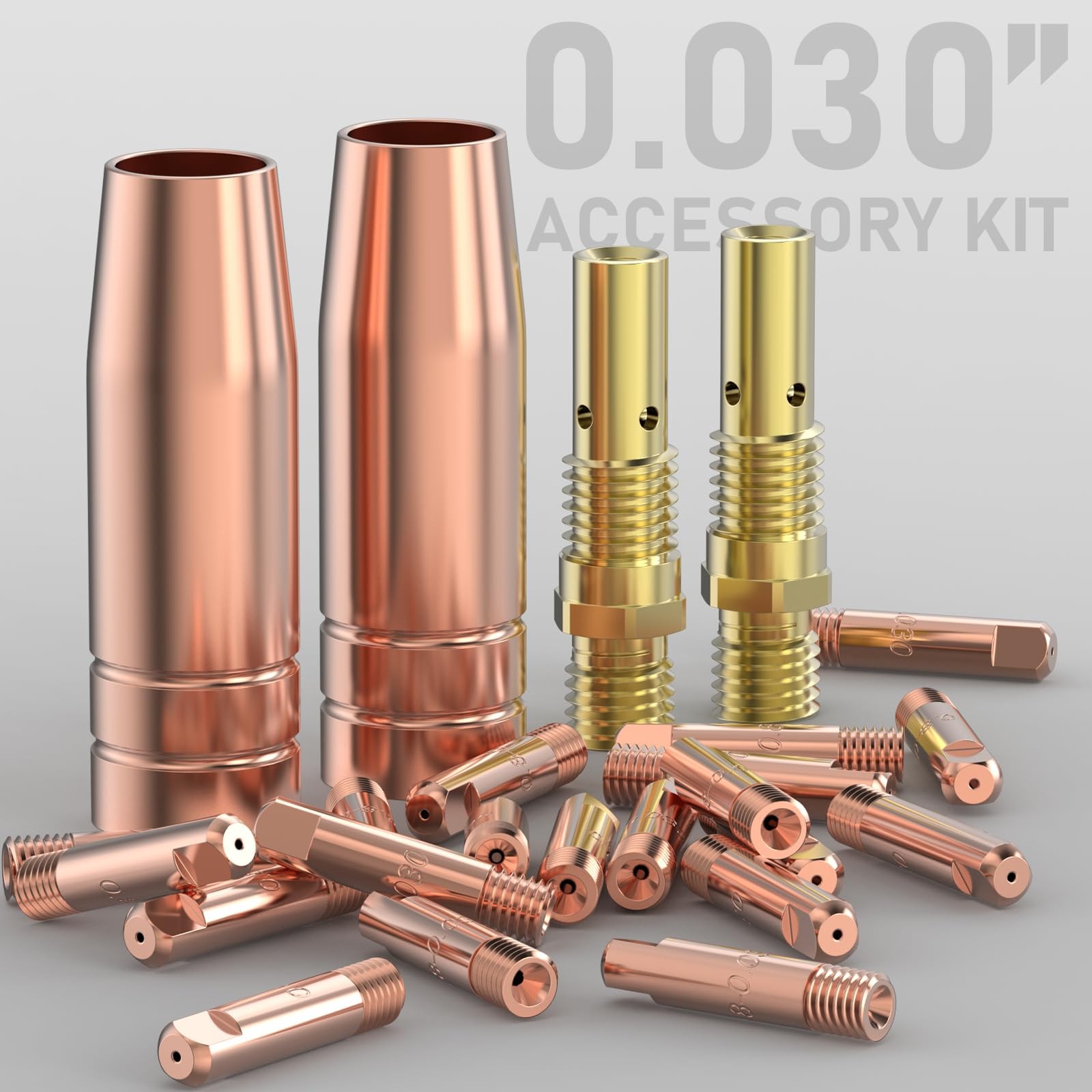 YESWELDER MIG Welding Gun Kit .030″ Accessory Kit, Golden