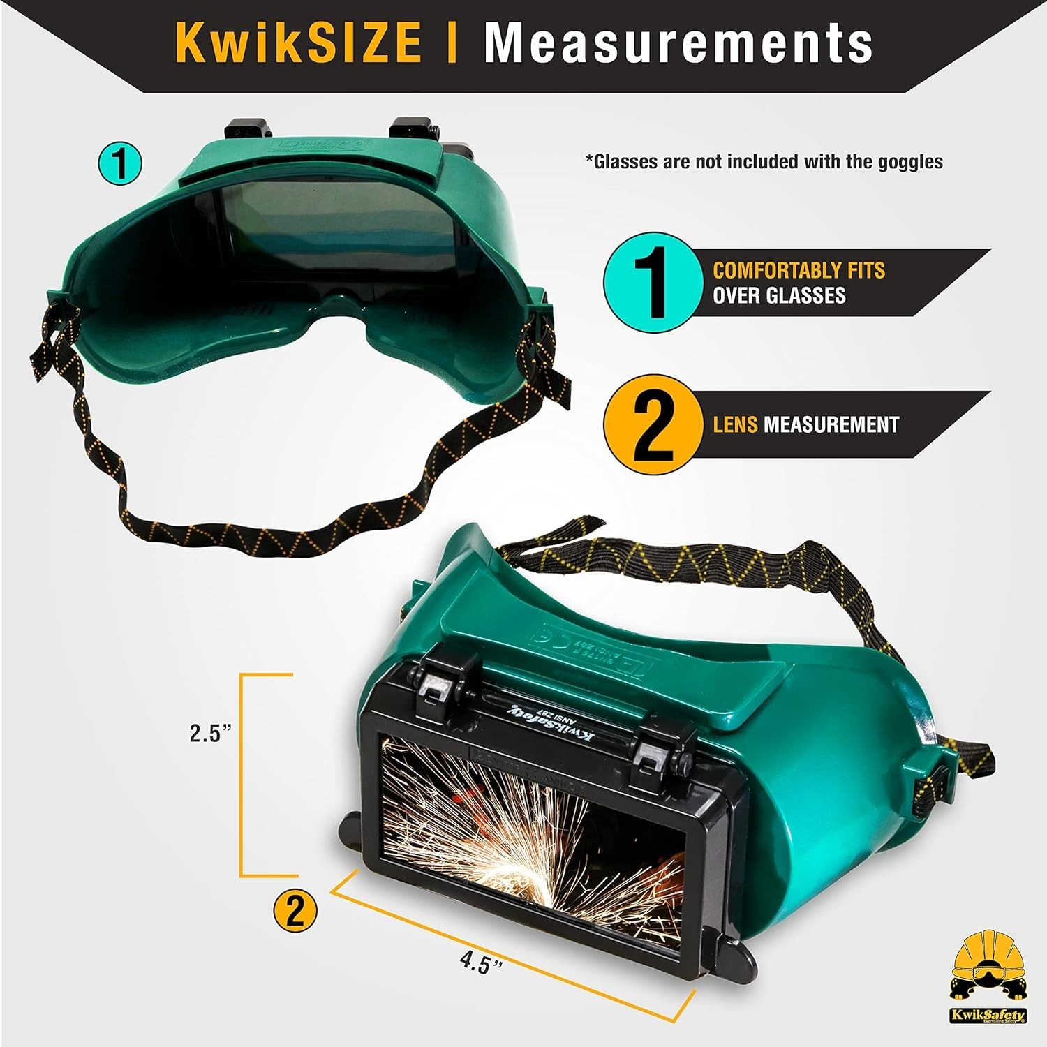 Professional EAGLE EYES Welding Goggles – Anti-Fog, Lightweight, Full Rim Frame