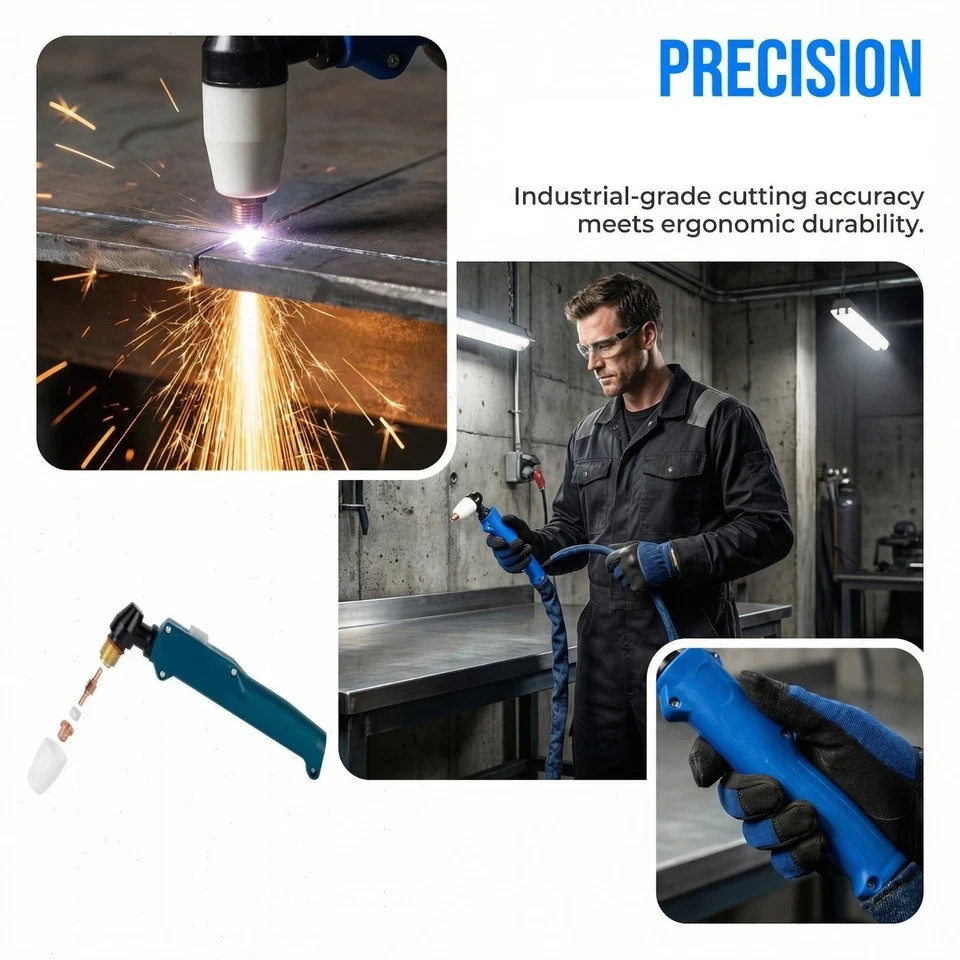 PT31 Plasma Cutter Torch Pilot Arc 10FT/16FT/23FT Fit CUT55/65 12mm Clean Cuts