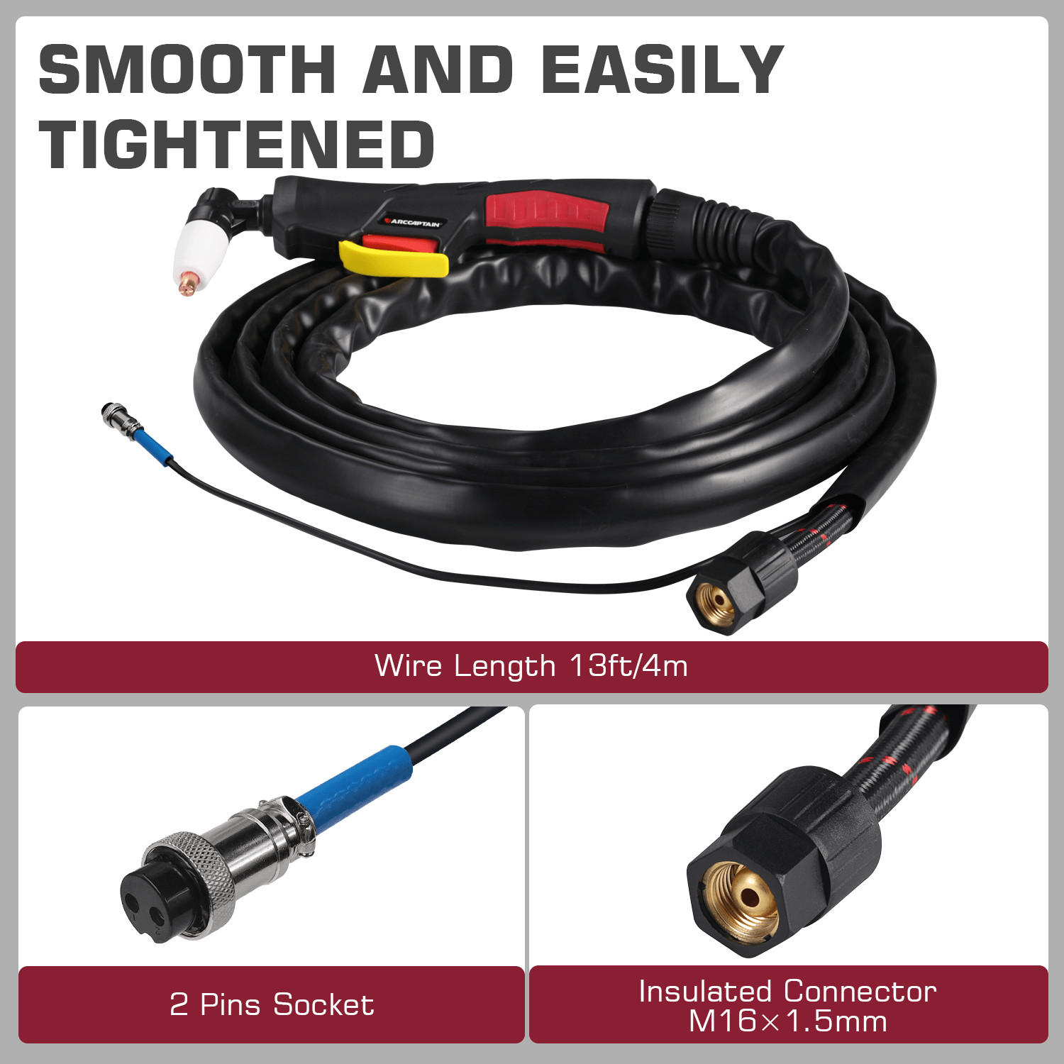ARCCAPTAIN PT31 Plasma Cutting Torch for CUT 50 for ESAB/L-TEC PT-31, JG-40