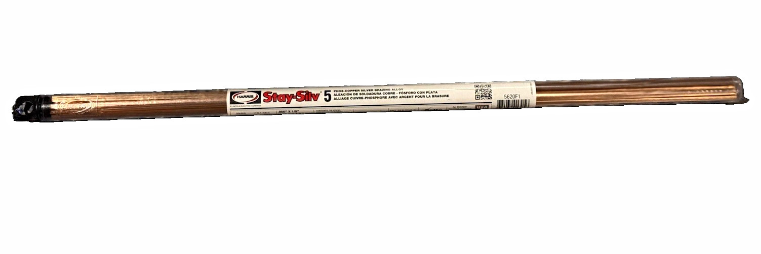 Harris Stay-Silv 5 Phos-Copper Silver Brazing Rods 14in AWS A5.8 BCuP-3 5620F1