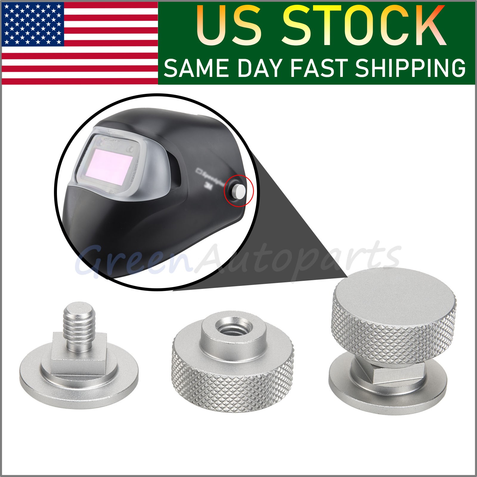 Welding Accessories Hood Pipeliner Helmet Fasteners-1Pair Aluminum Fasteners