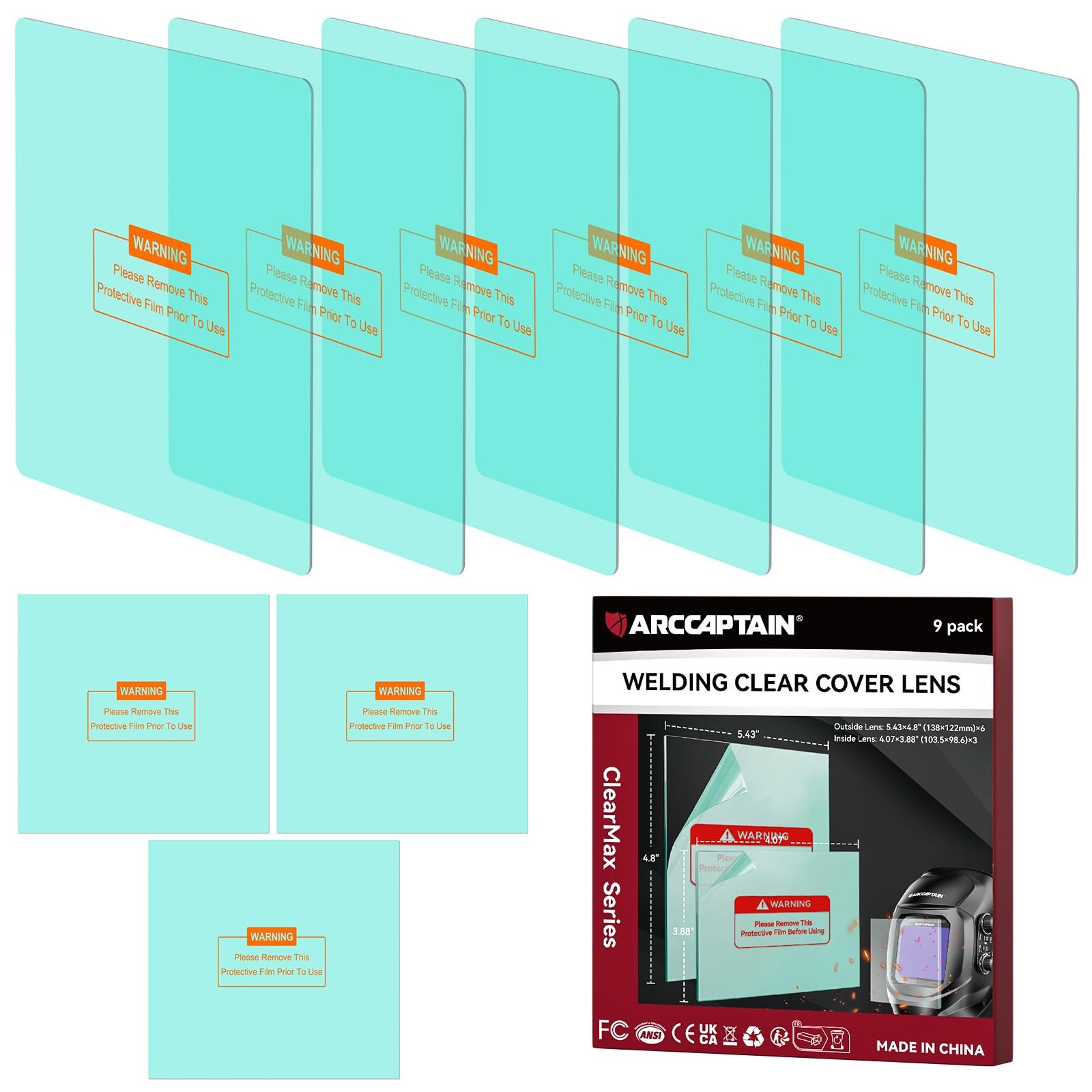 6Pcs Large Viewing Screen Outer Lens and 3Pcs Inner Lens for HSH-G999, XK-LY8…