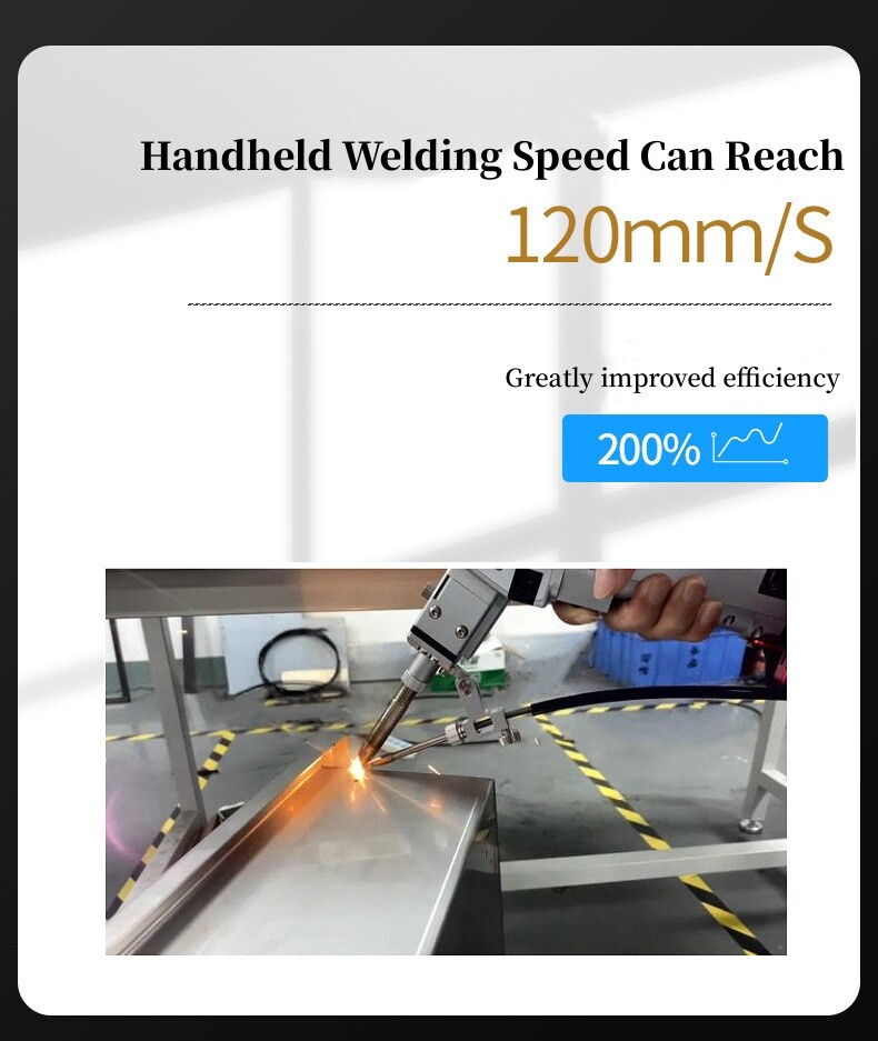 HandheldRaycus 2000W Fiber Laser Welder Welding Cutting Cleaning Machine US Ship