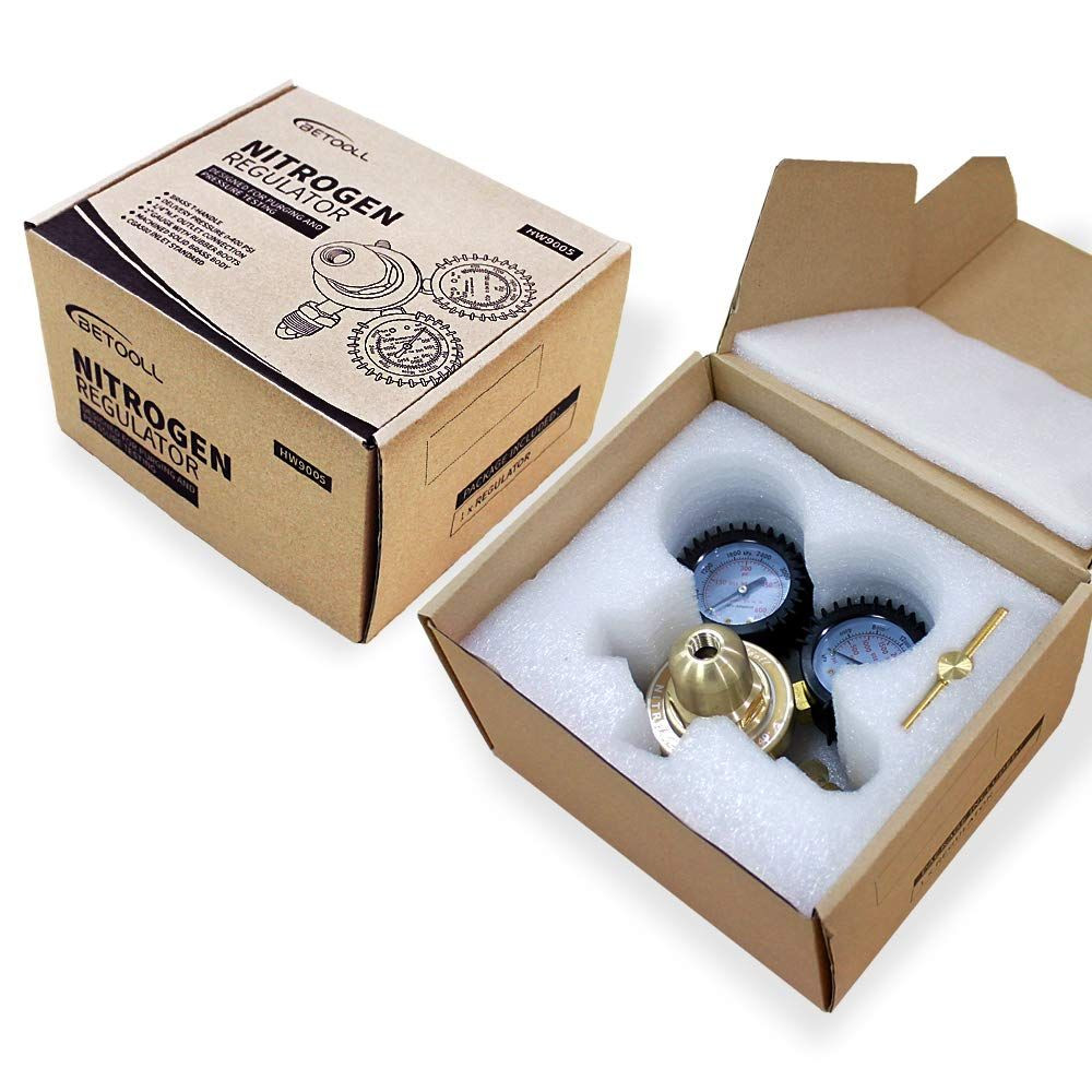 BETOOLL Nitrogen Regulator with 0-600 PSI Delivery Pressure