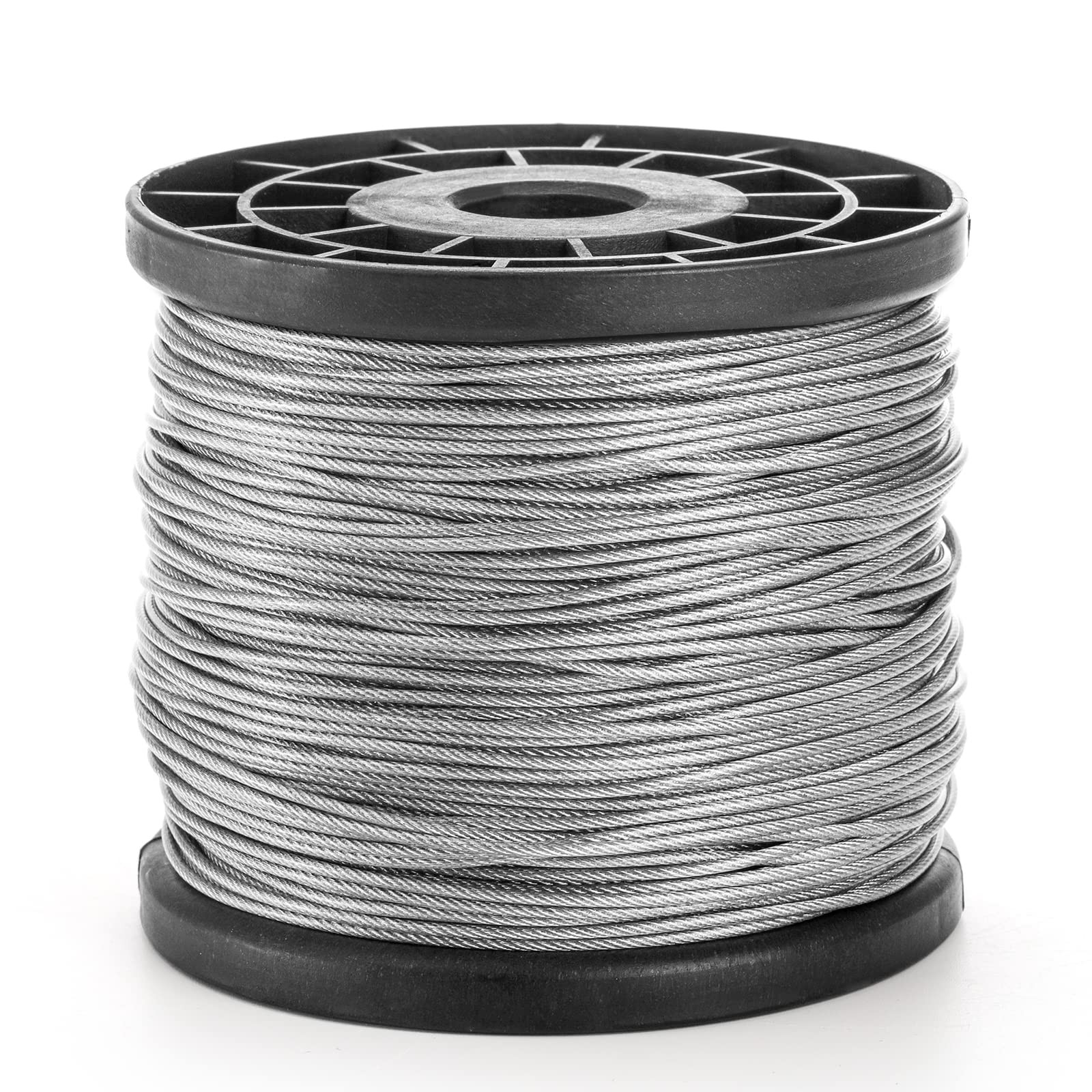 Yarlung 1/16 Inch x 500 Feet Wire Rope Cable, x 500 Feet, Silver
