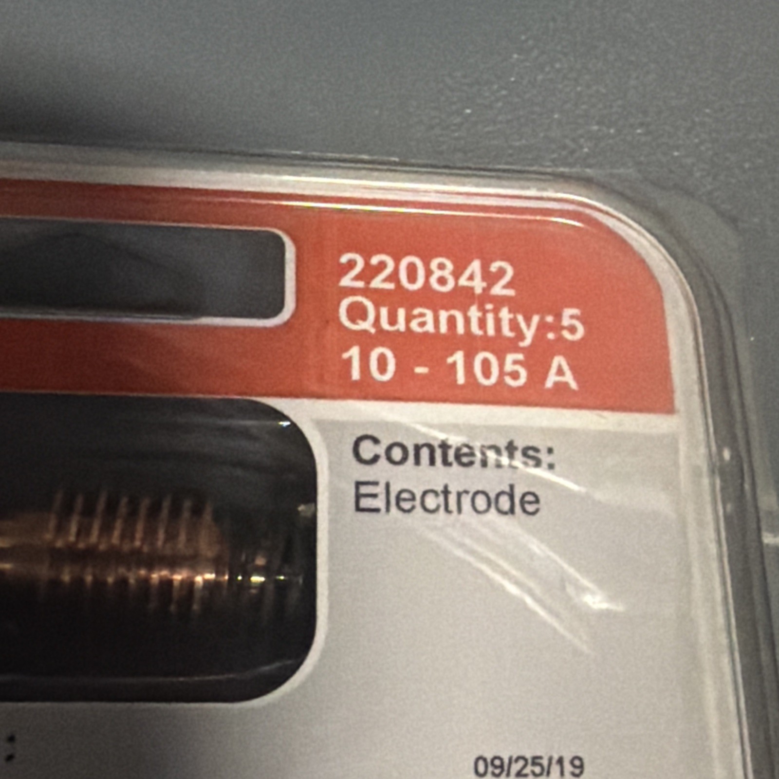 Hypertherm 220842 Powermax 85 Electrodes 10-105 A