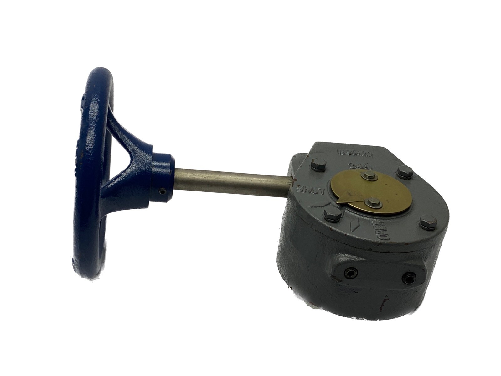 NOS 1-1/8” Shaft 24:1 Manual Ball Butterfly Gate Valve Handle Gear Reducer