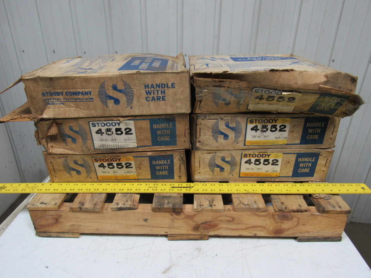 Stoody 4552 1/16″ Submerged Arc Welding Wire 60# Coil Lot of 6