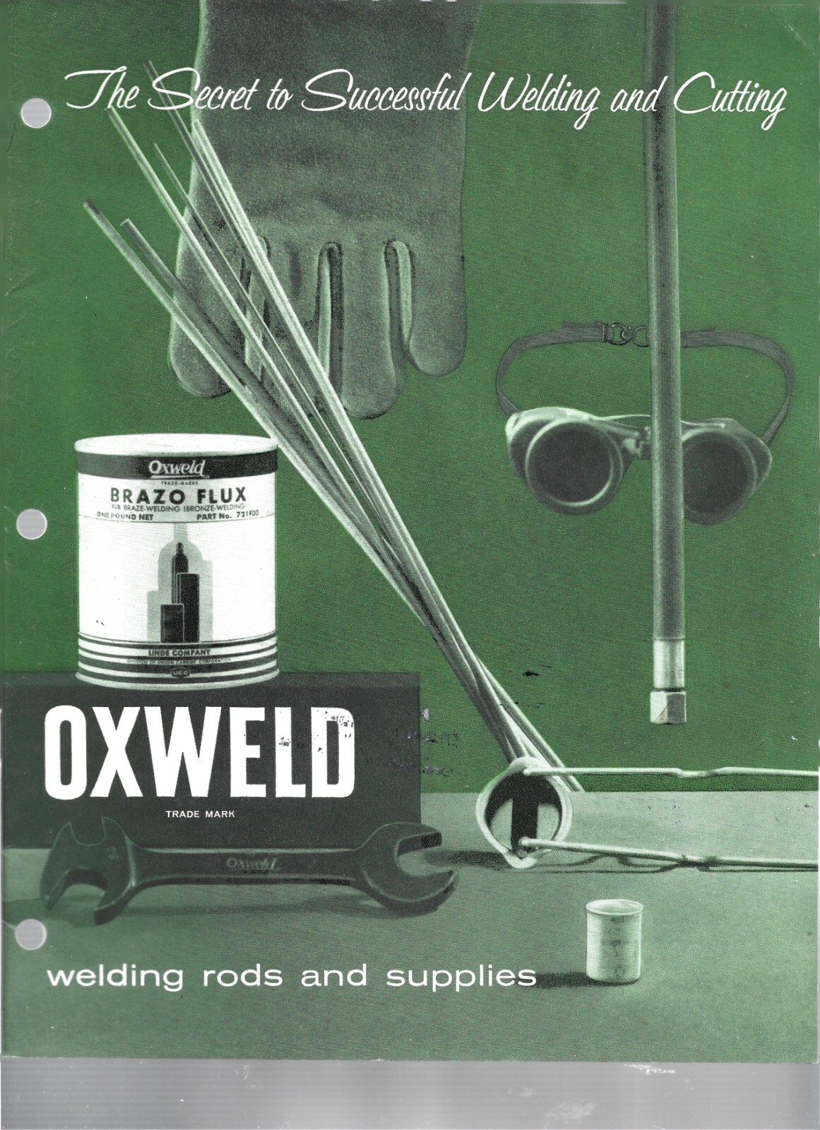 Vintage 196O OXWELD WELDING RODS SUPPLIES Catalog 15 PG & 4 PG. PRICE LIST