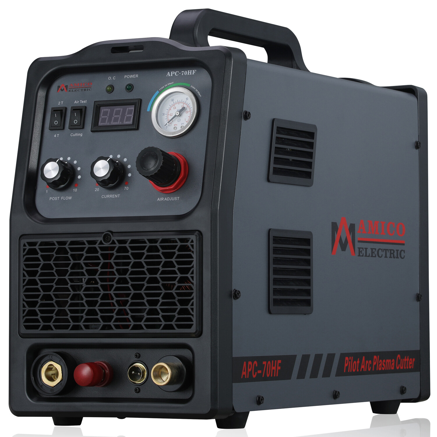 APC-70HF, 70 Amp Pilot Arc Plasma Cutter, 100-250V Wide Voltage, 80% Duty Cycle