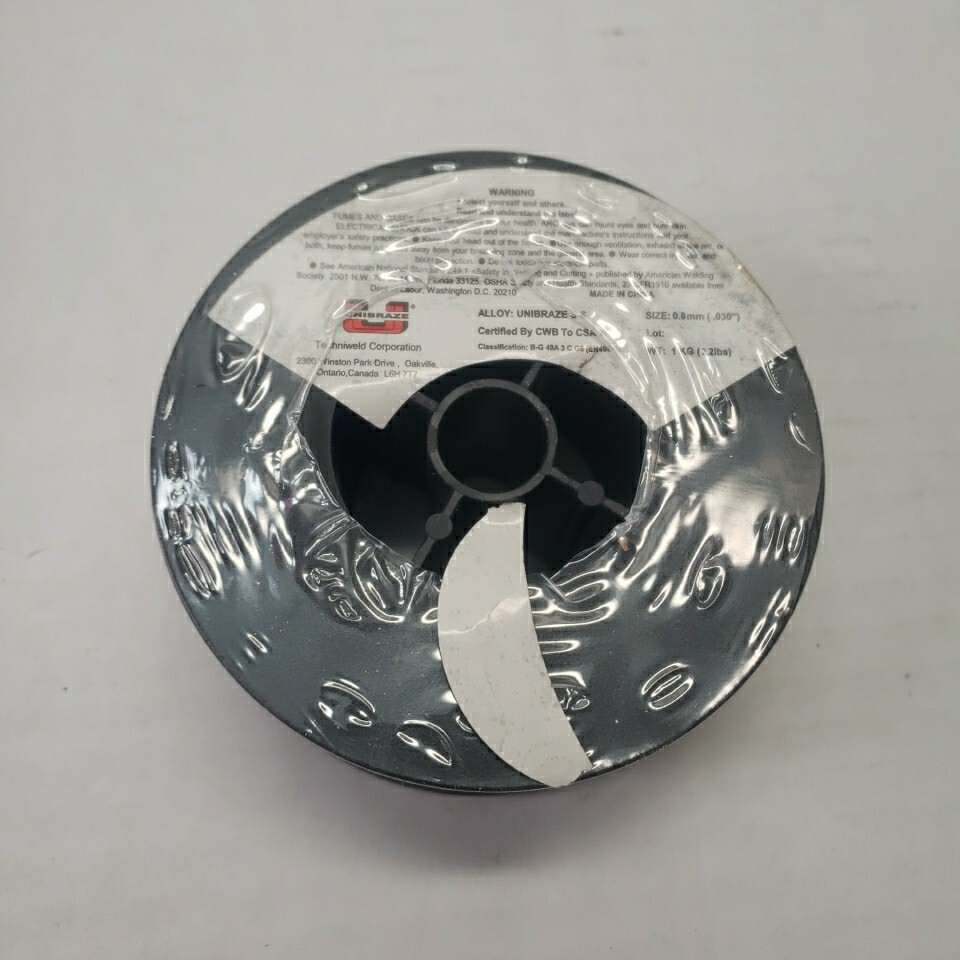 Unibraze Spooled Welding Wire 0.8mm Steel 2.2 LBS 1KG Spool Alloy Mild Low