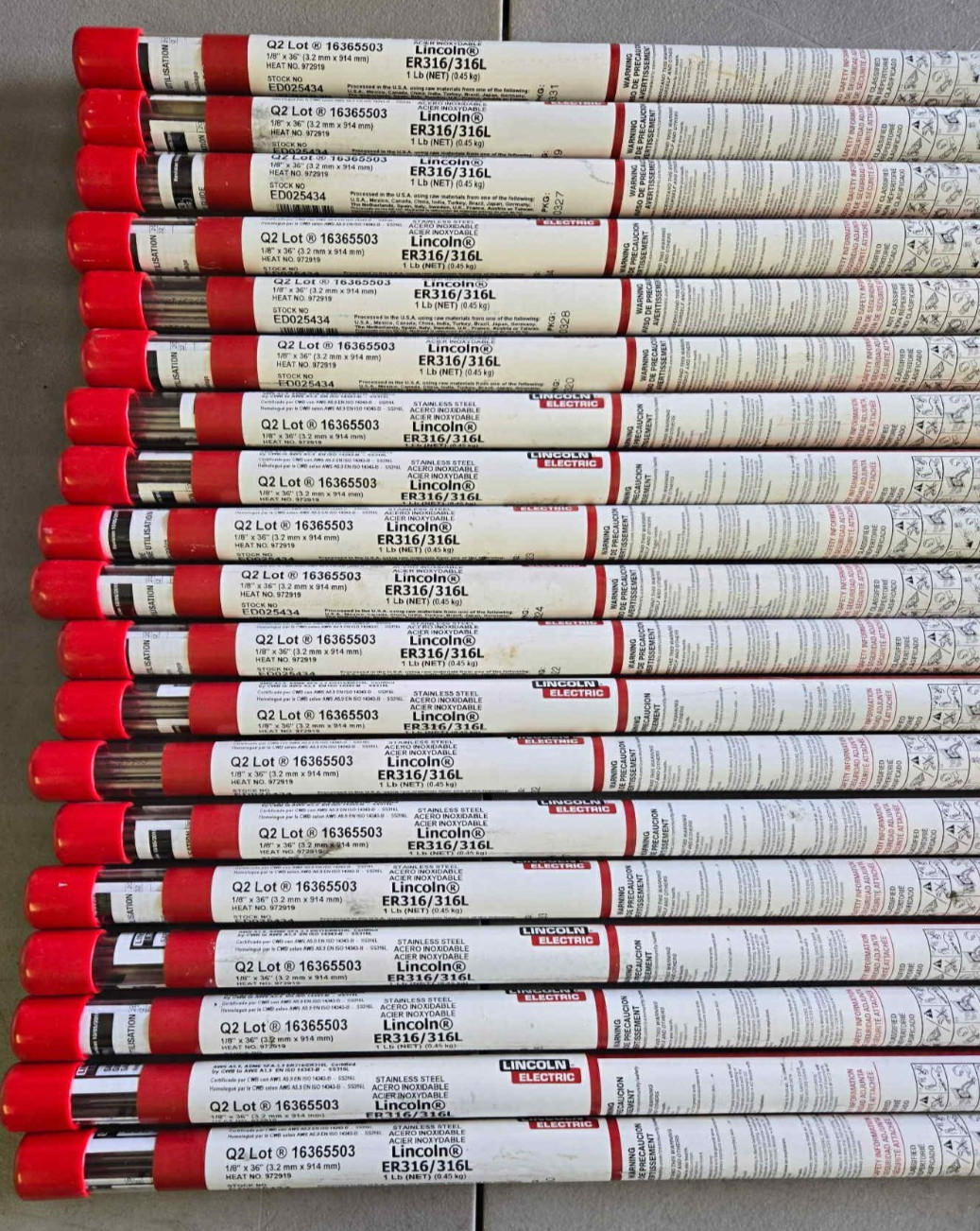 NEW Lincoln Electric Welding Rods ER316/316L