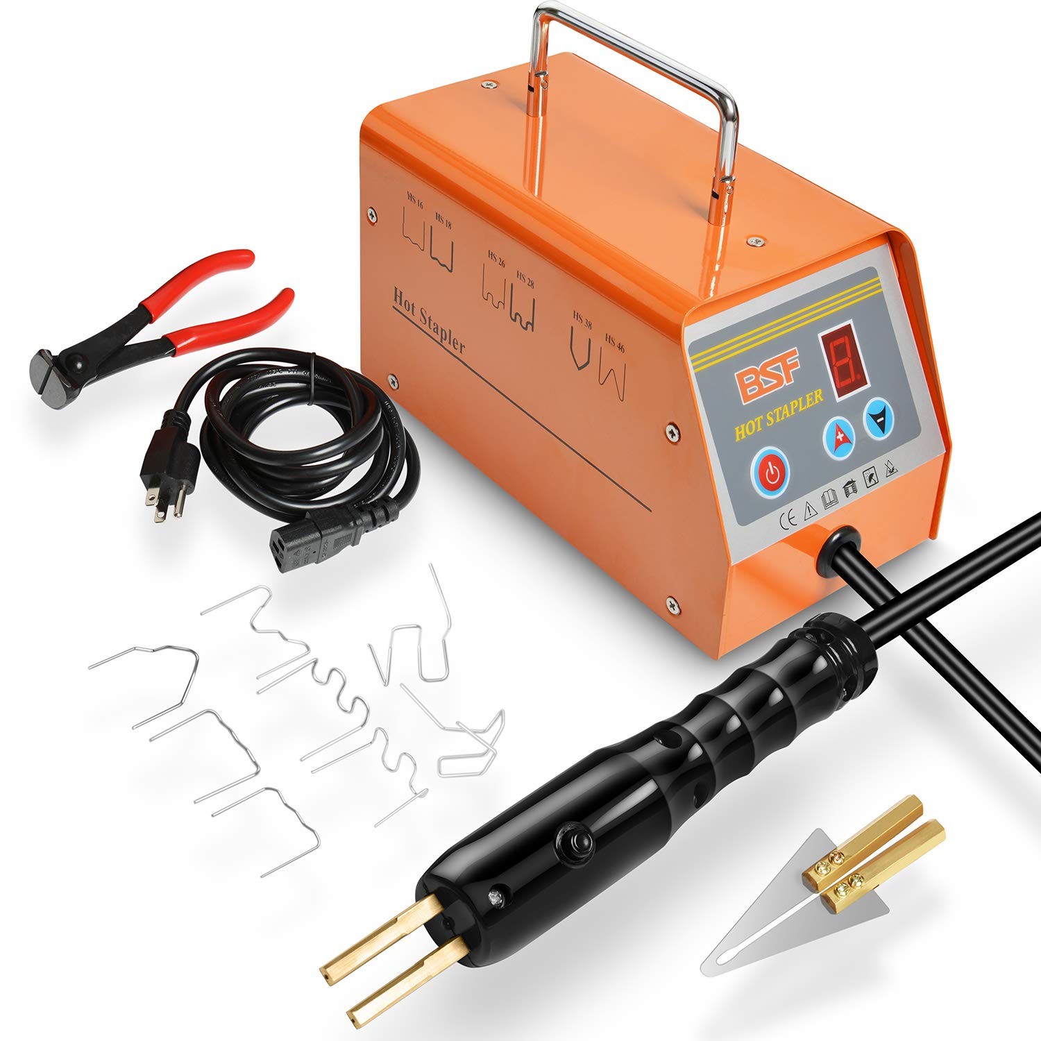 Repair Machine Kit Plastic Welder 5 Level Hot Stapler Bumper 110V Storage Tool