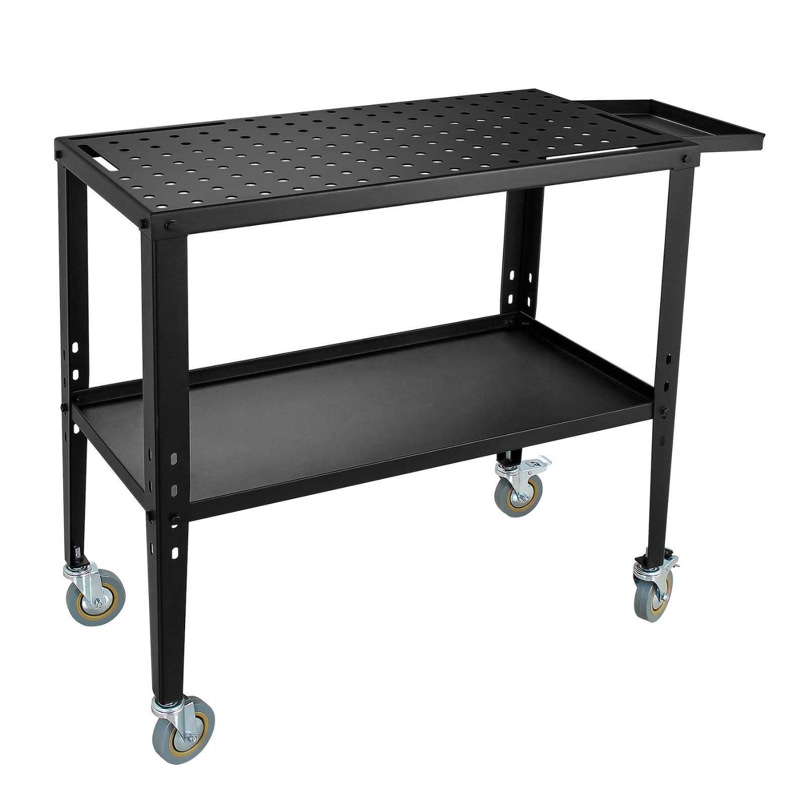36” x 18” 1200lb Load Carbon Steel Workbench Welding Table Storage tray Cart