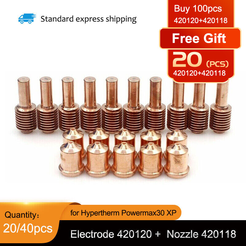 10/20/50pcs 420120 420118 Plasma Electrodes Nozzle For PowerMax30XP Torch